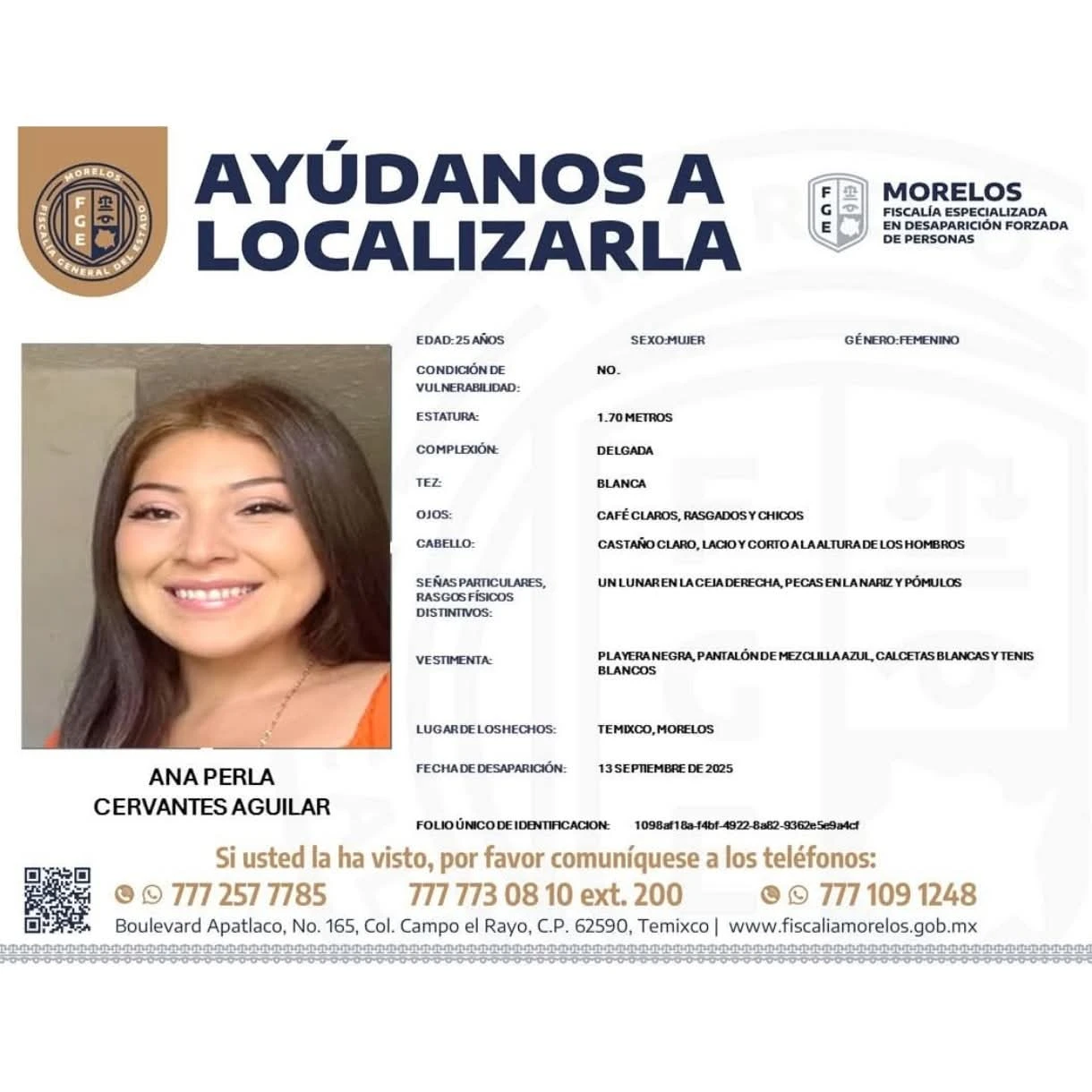 Solicitamos su colaboración para localizar a LEOPOLDO AURELIO
