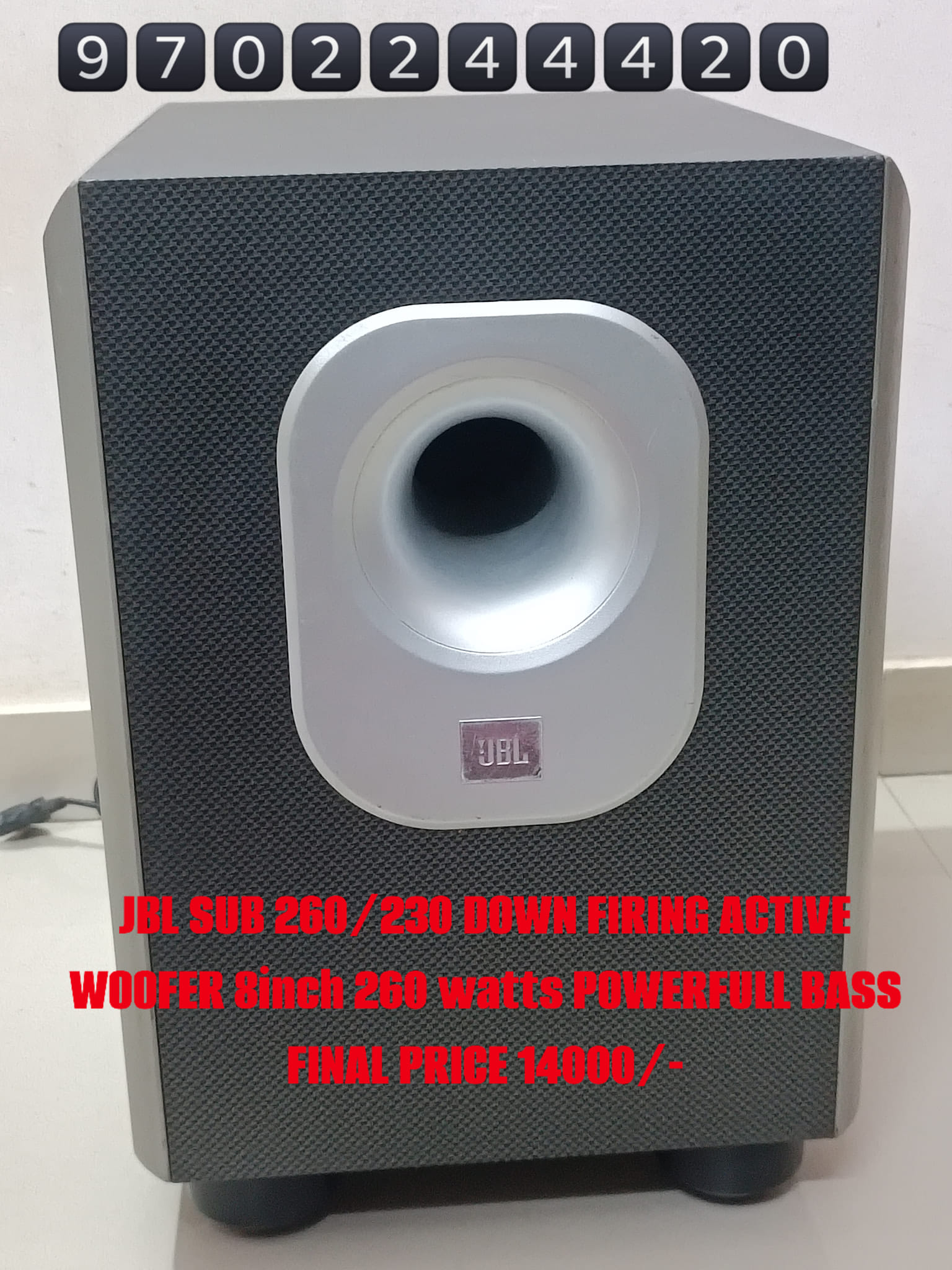 MUSIC SYSTEM BUY & SELL | JBL SUB 260/230 DOWN FIRING ACTIVE WOOFER ...