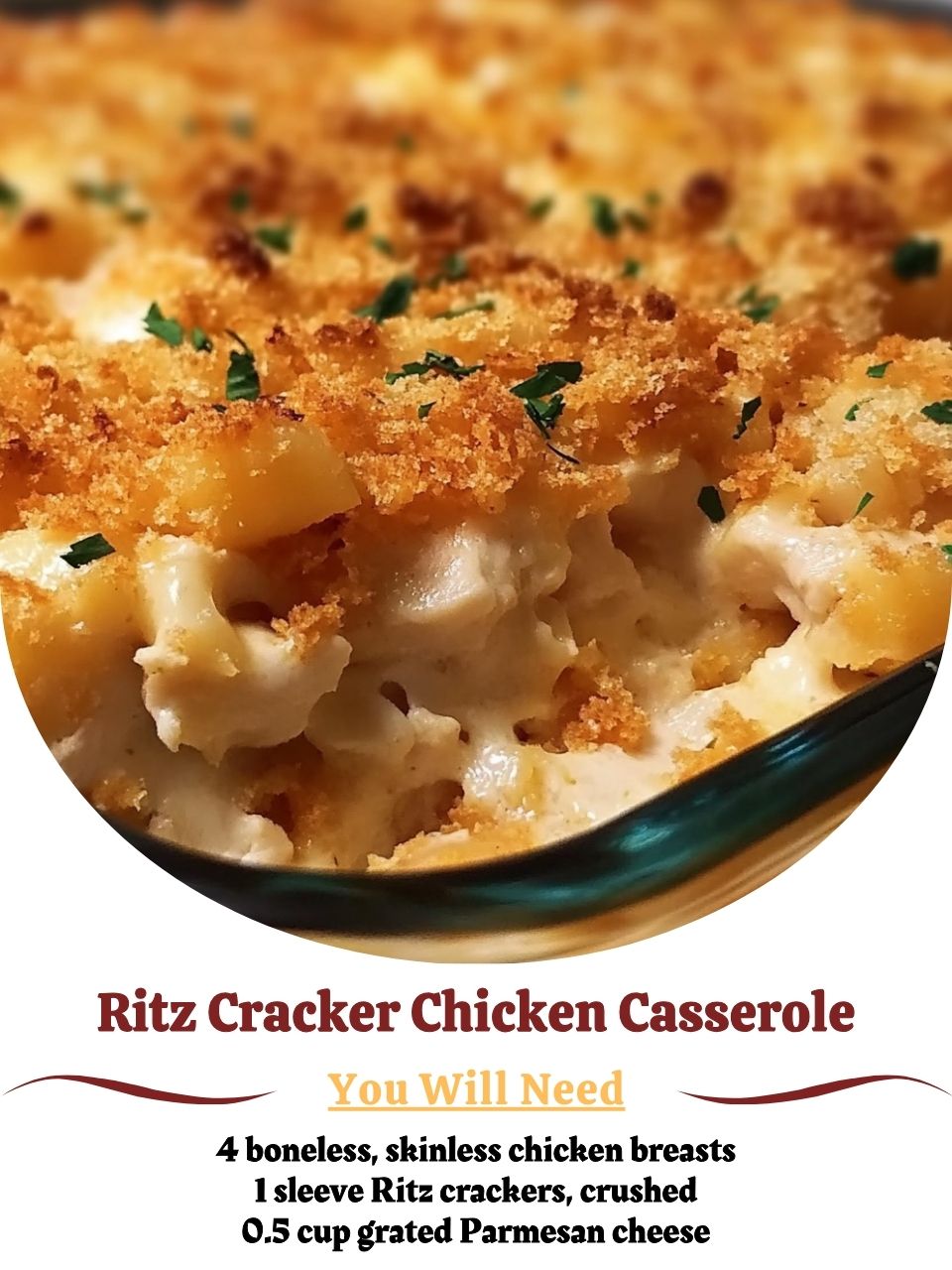 Random - Ritz Cracker Chicken Casserole Ingredients 4 boneless ...