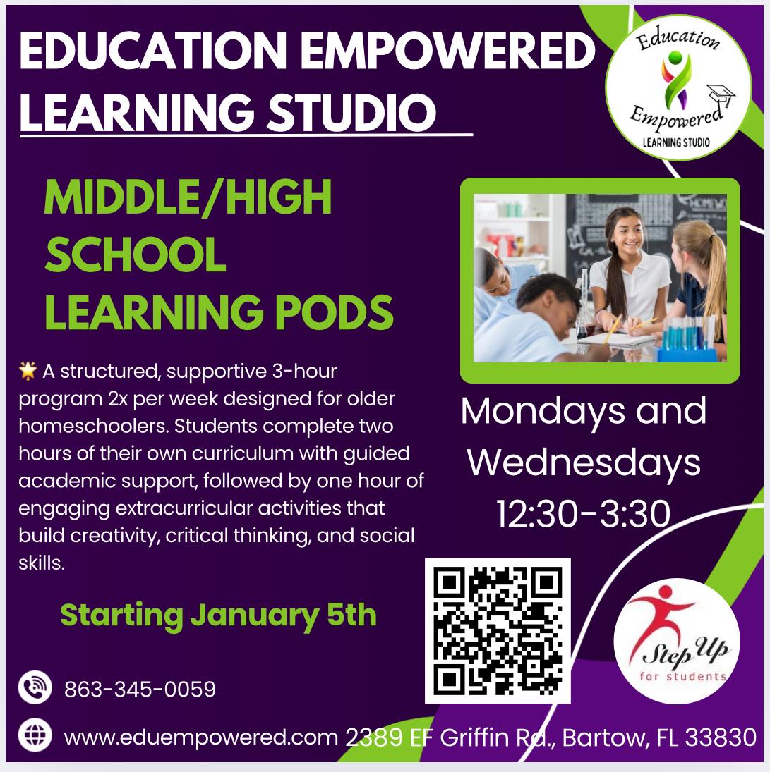 Education - 📣 Middle & High School Learning Pods Are Here! Need ...