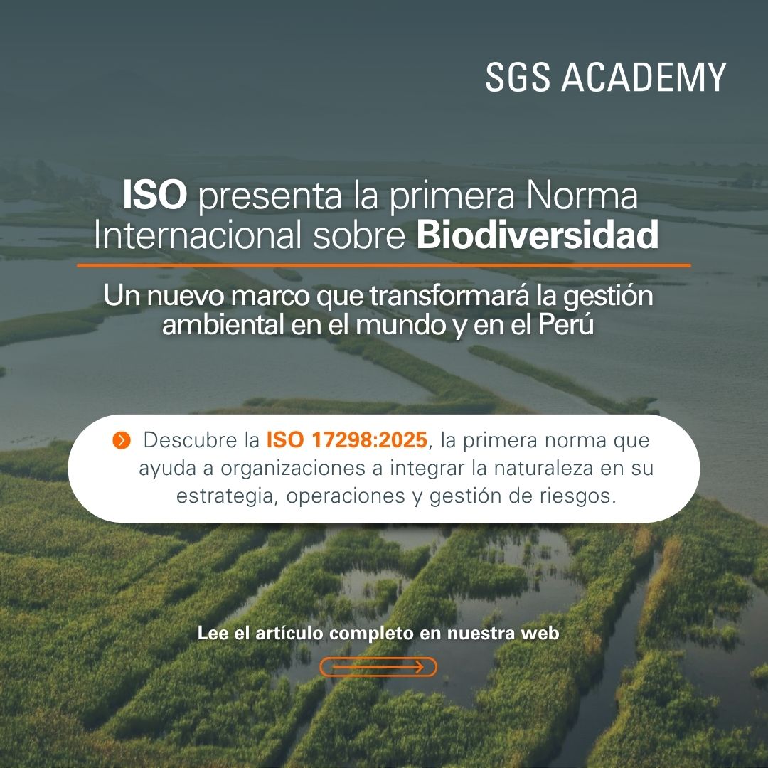SGS - #Actualidad ISO presenta la primera Norma Internacional sobre ...