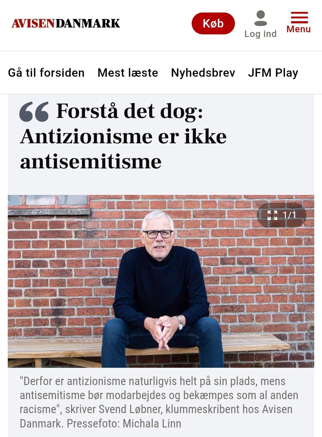 Antizionisme er IKKE antisemitisme.... - Svend Løbner Madsen | Facebook