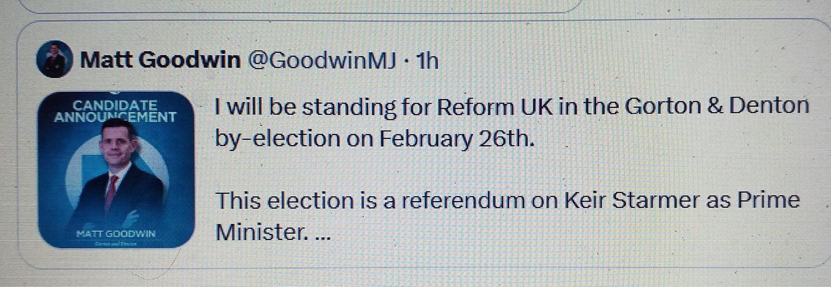 Is this good news for Reform ? | Facebook