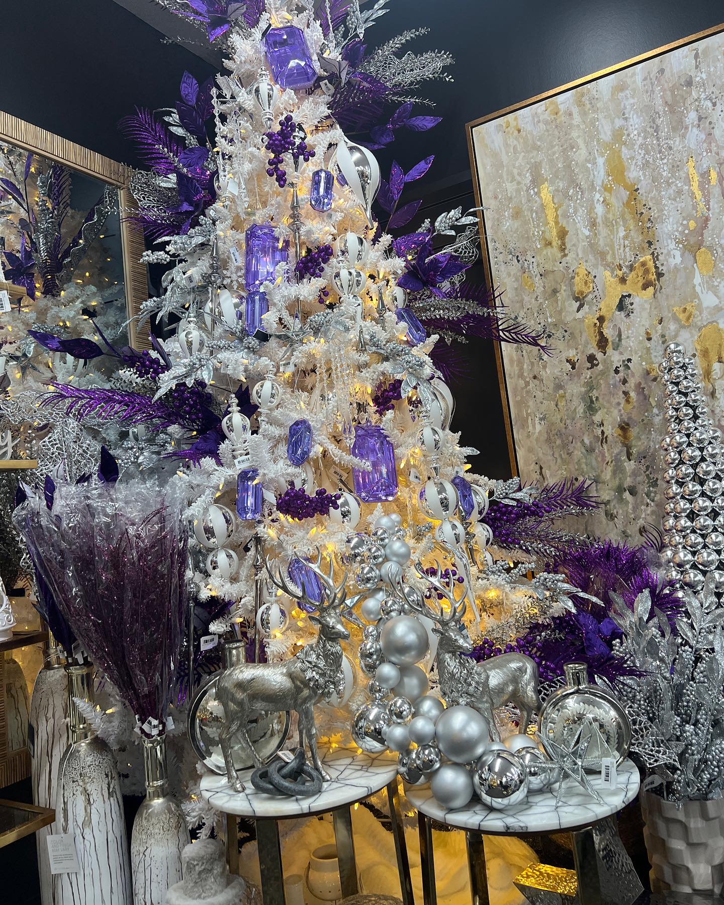 A sneak peek at the GLOW IN THE DARK holiday Christmas Tree! 🤩 It