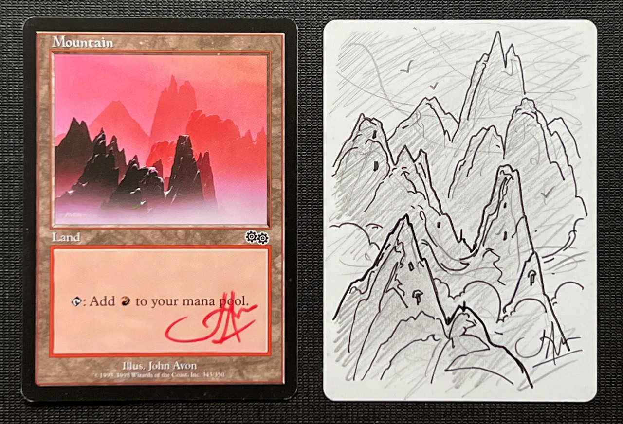Magic the Gathering artist proof cards with John Avon art