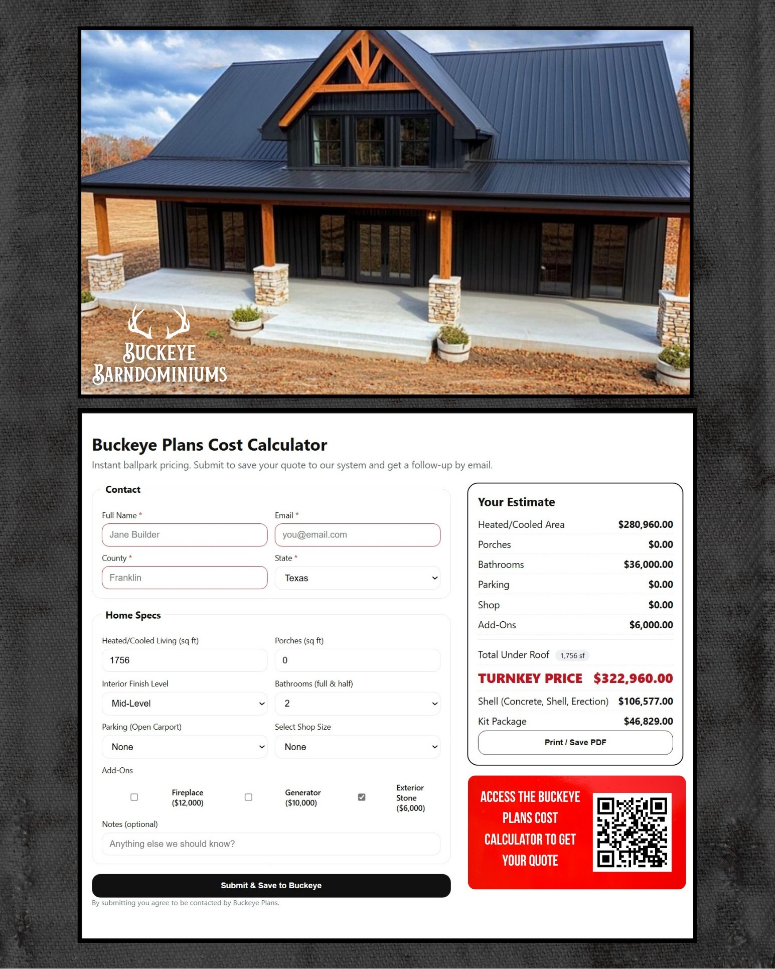 Buckeye - The Rustic Ridge 🏡 Total Living Area: 1,756 sq. ft ...