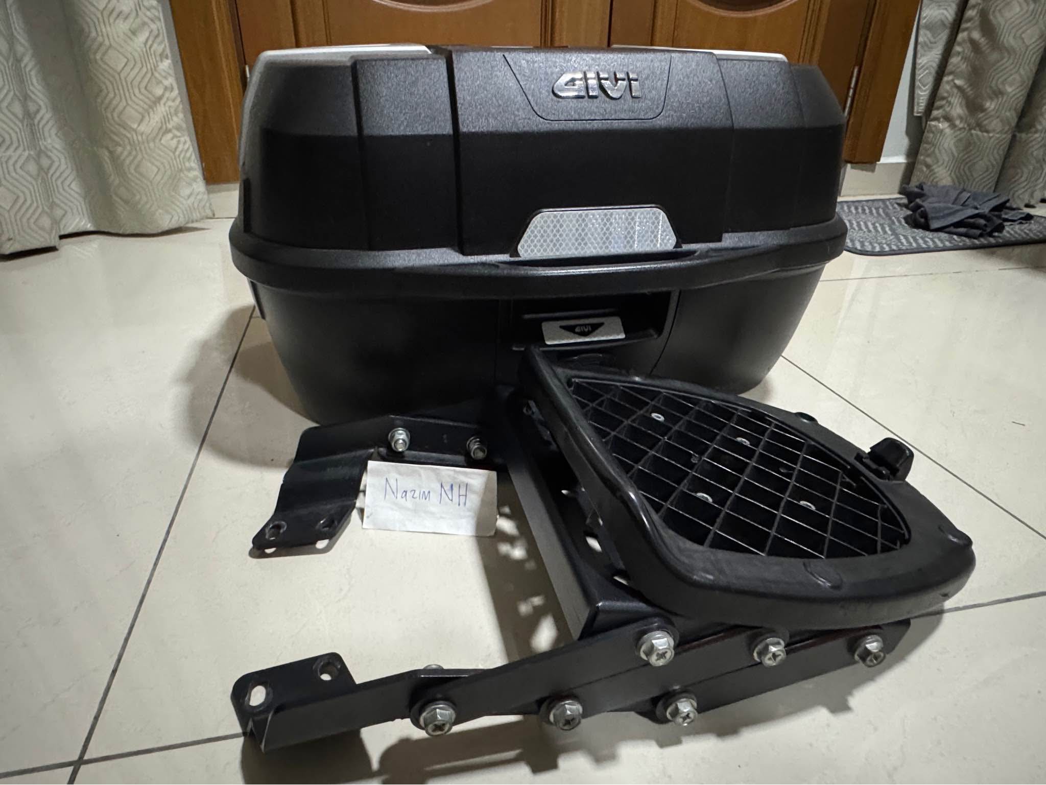 Givi Box 45Litter + Rack Lipat NJX - Car Interior Parts - Cheras ...