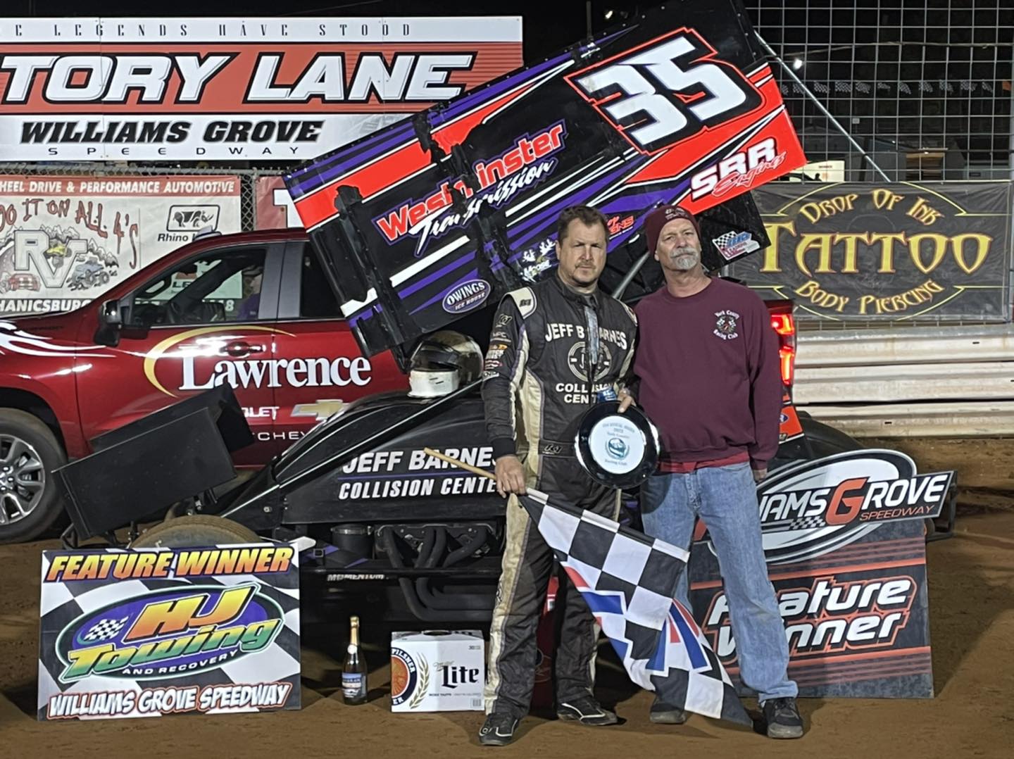 Williams Grove Speedway - Steve Owings gets his first career HJ Towing ...