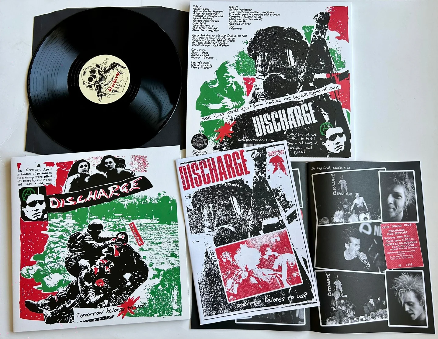 Punk - DISCHARGE “Tomorrow belongs to us?” gatefold LP (F.O.A.D.