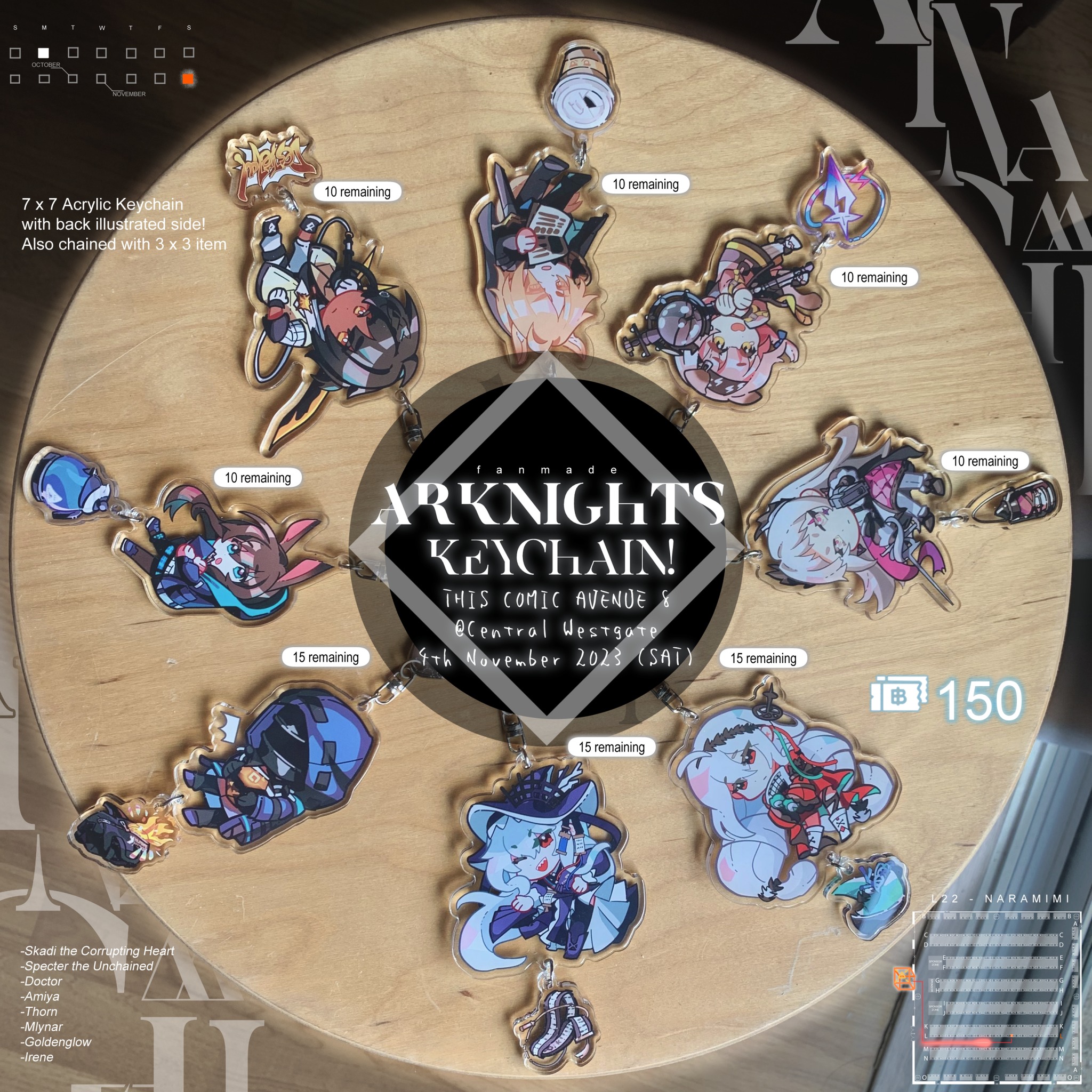 Ainamachi - [ Fan made merch ] Arknights Acrylic Keychain, this #CA8 # ...