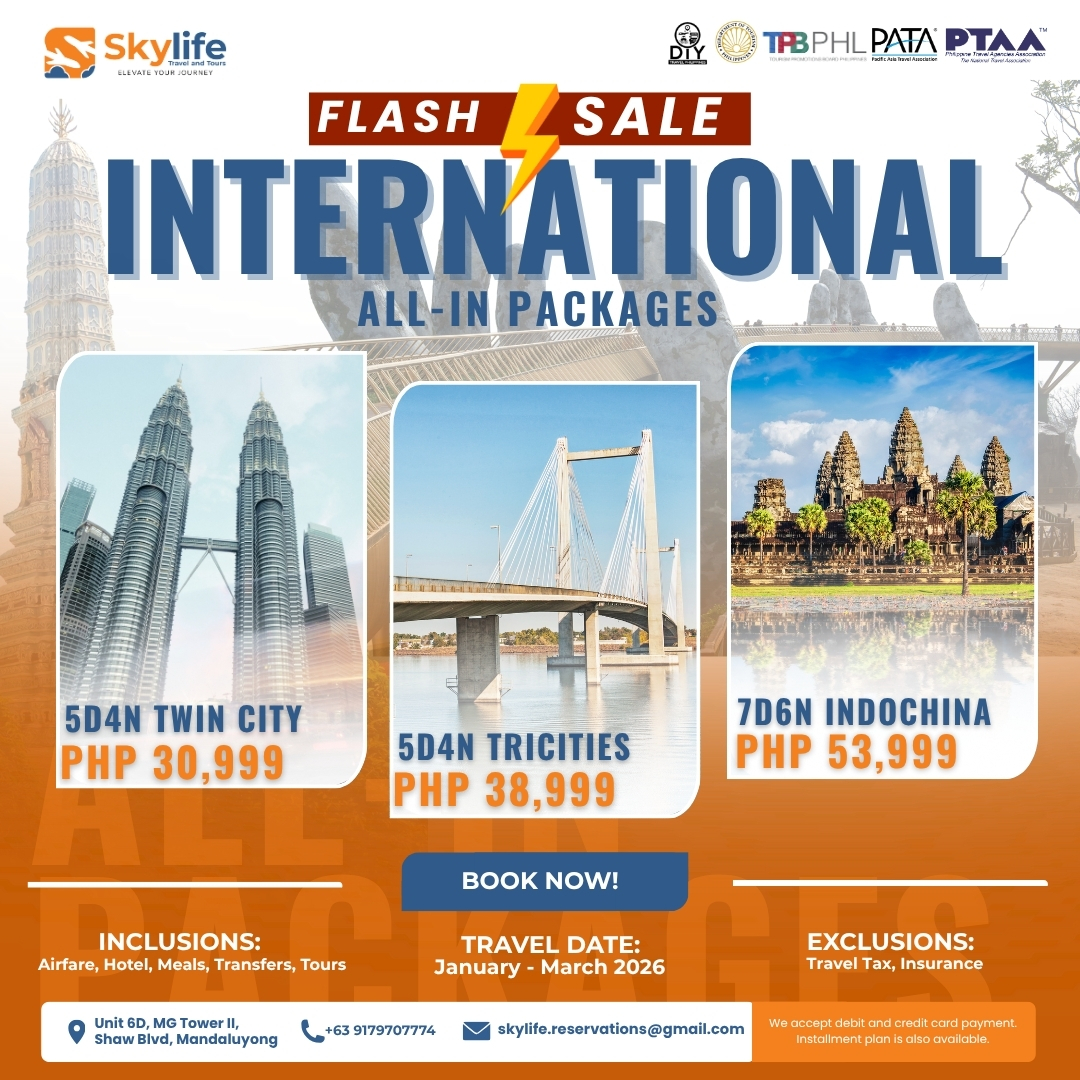 Skylife - 📍5D4N 𝗧𝗪𝗜𝗡 𝗖𝗜𝗧𝗬 (SIN-KUL) ALL-IN PACKAGE - ₱ 30,999 📍5D4N ...