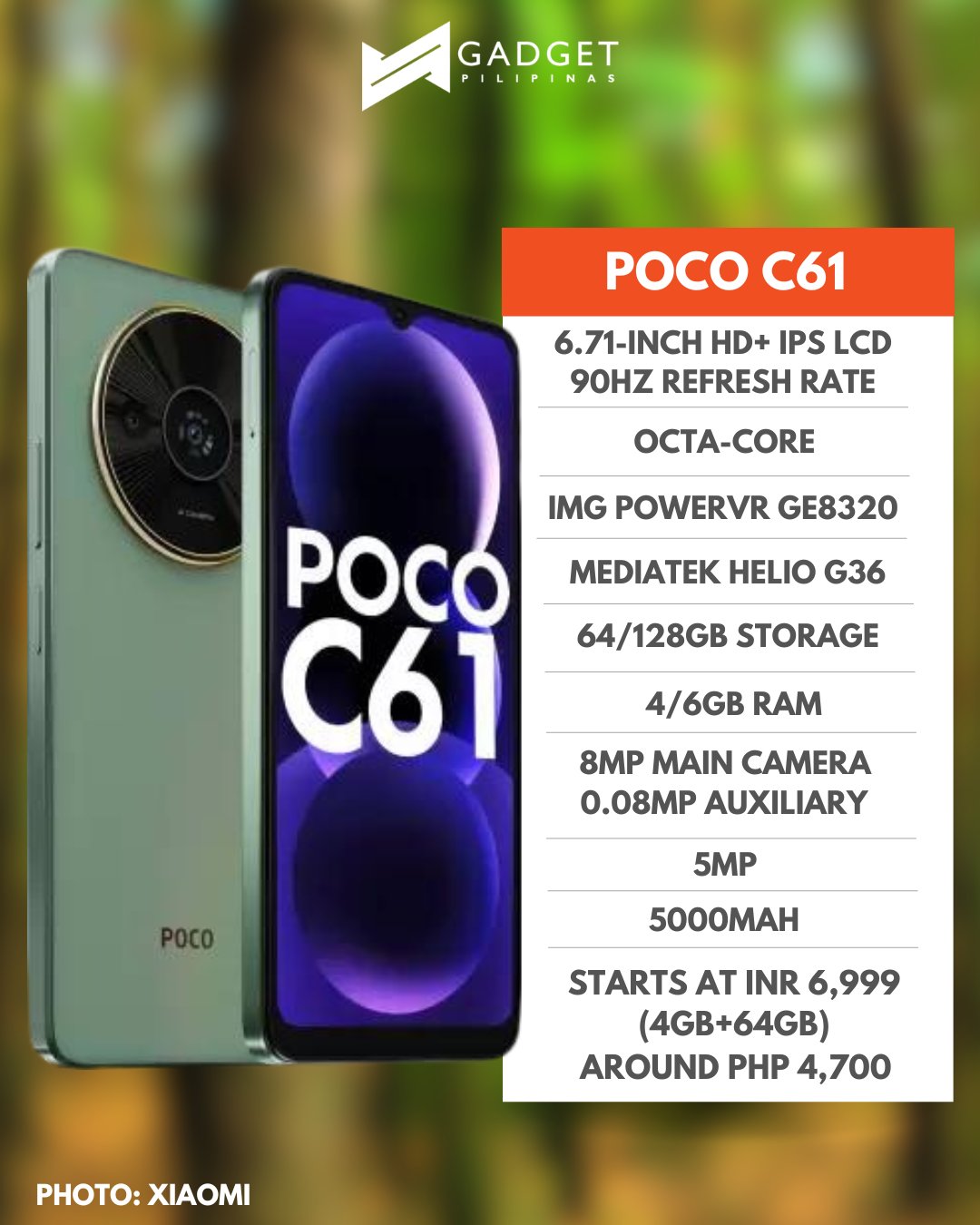 【ほぼ未使用】POCO C61 (Android 15) POCO C61 ANDROID 15 FRP DONE ✓