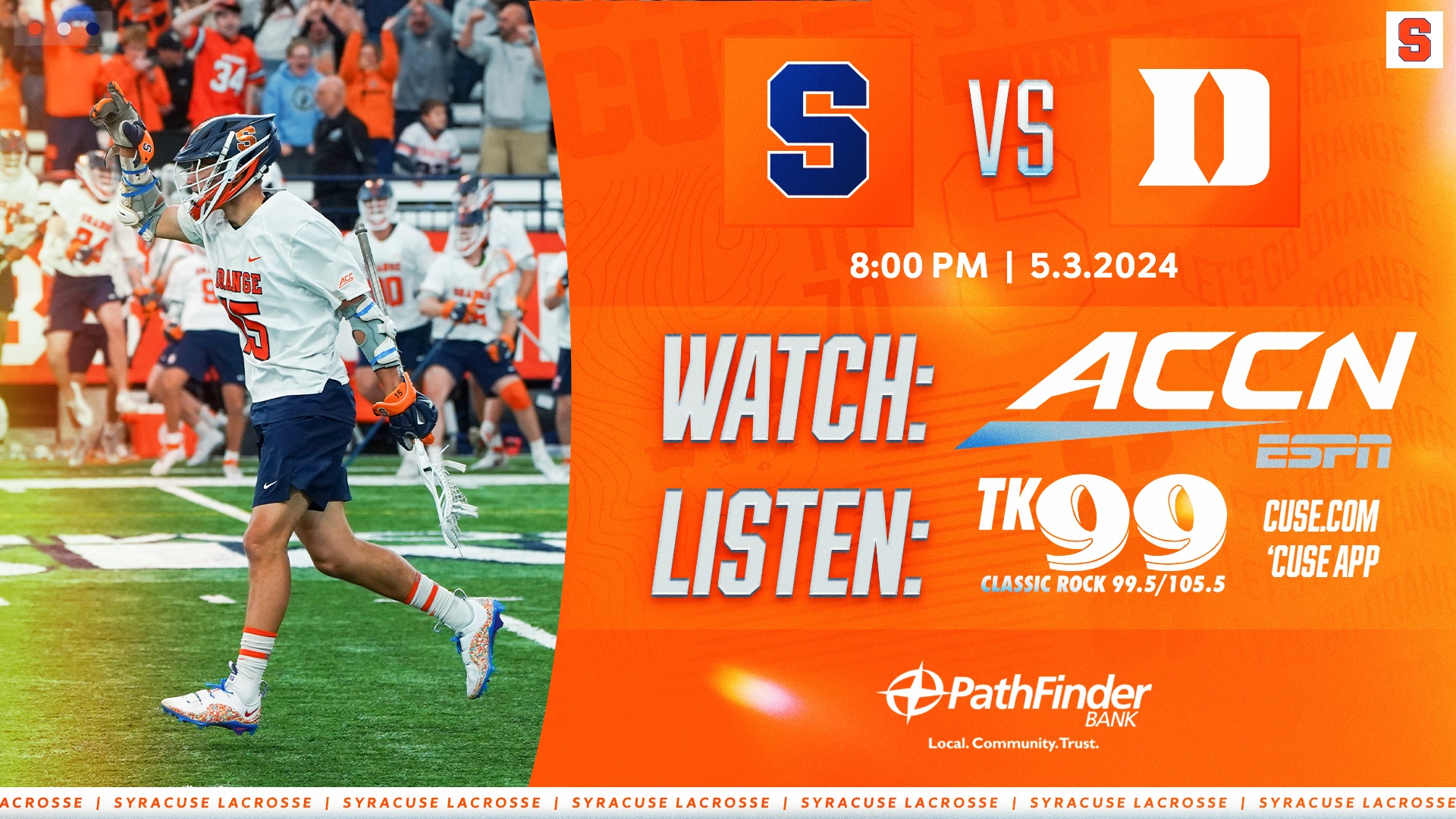 Syracuse - 🆚 Duke 📍 American Legion Memorial Stadium 🕖 8:00 PM 📺 https ...