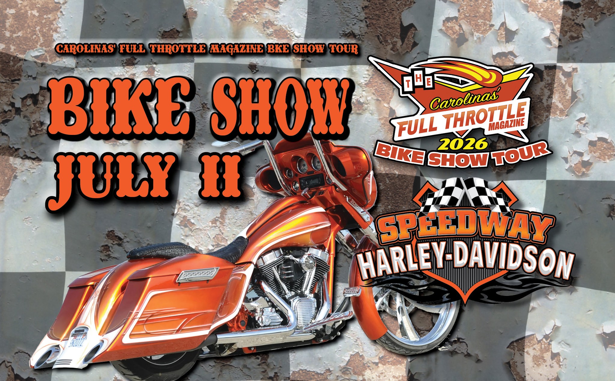 Full Throttle Checkered Flag Bike Show