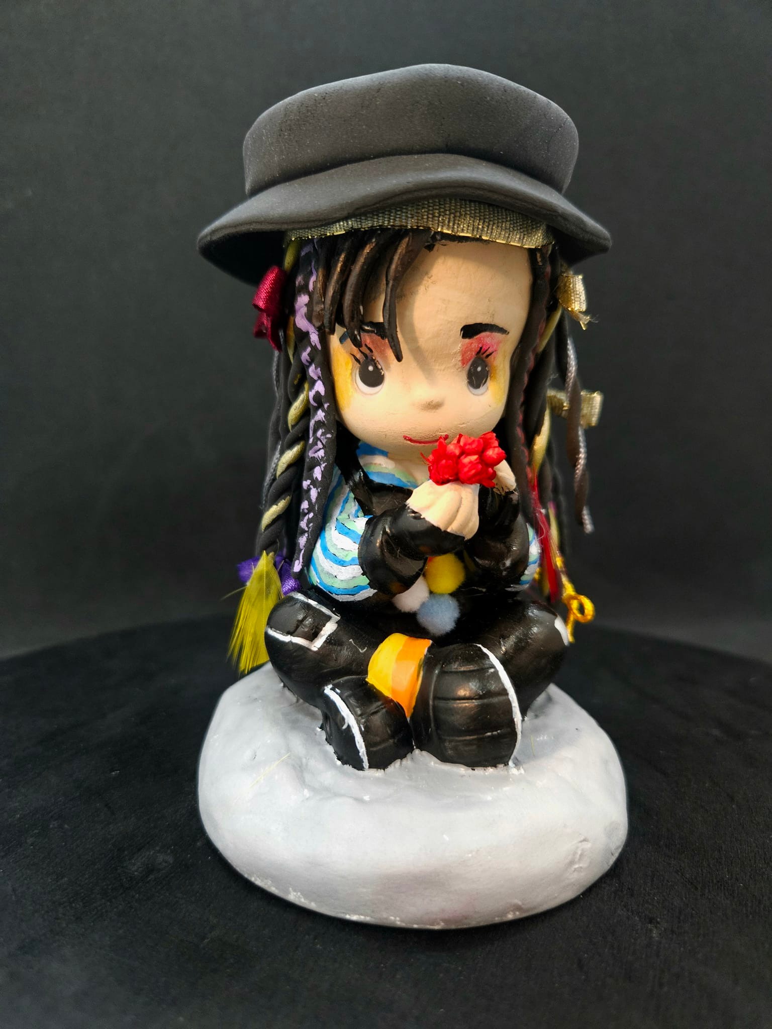 I used a Precious Moments figurine to create Culture Club era Boy