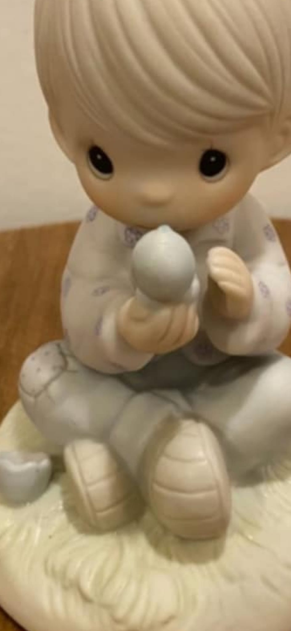 I used a Precious Moments figurine to create Culture Club era Boy