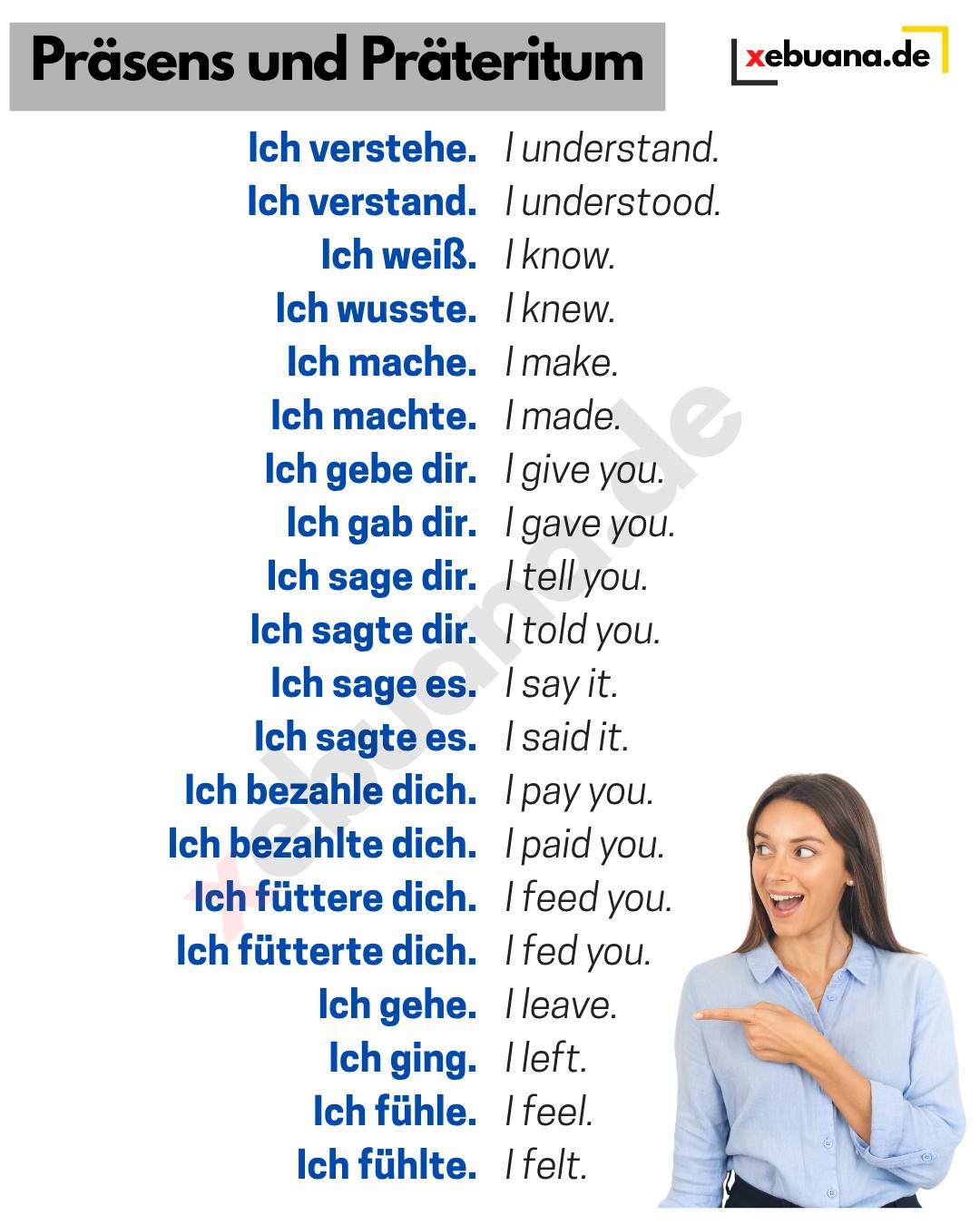 Xebuana.de - Präsens und Präteritum #deutschlernen | Facebook