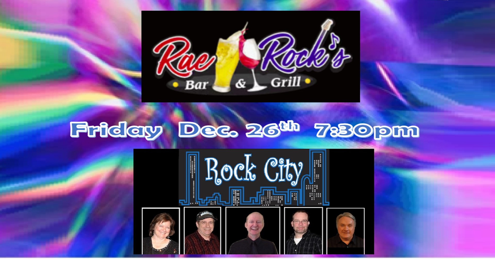 ROCK CITY at Rae Rocks - CANCELLED DUE TO ILLNESS
