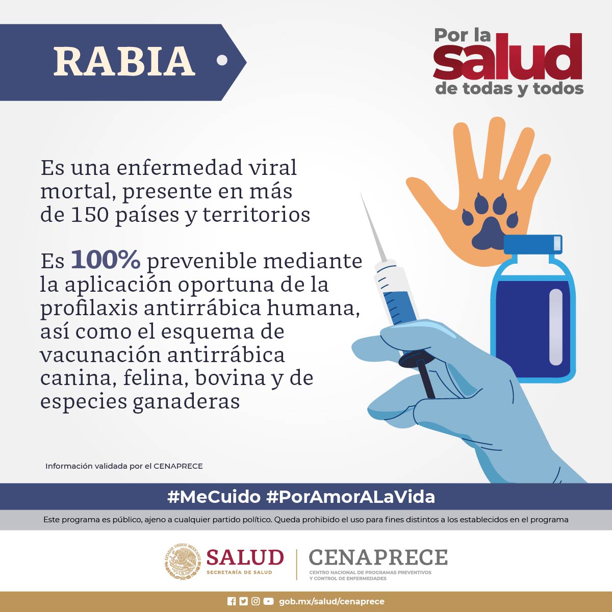 Secretaría - Infórmate sobre la #Rabia 🐾 La #Rabia es una enfermedad ...