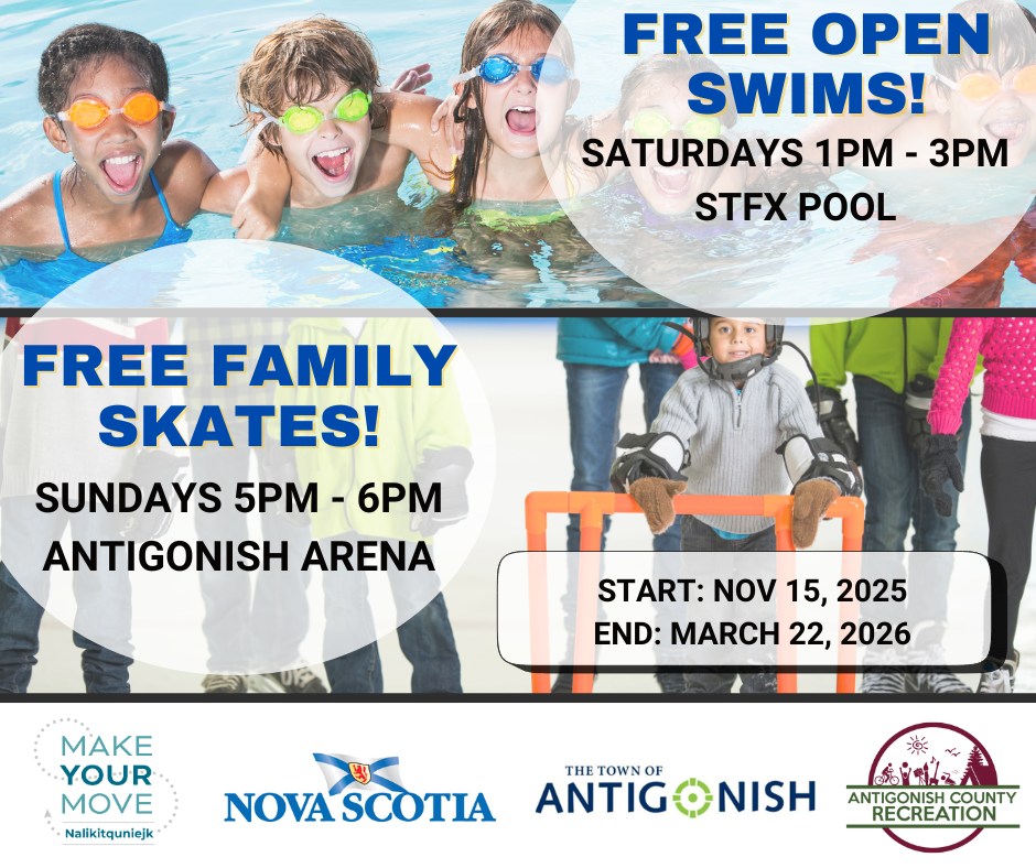 Make - Let's Make Your Move Antigonish! Don't forget - Saturday Swims ...