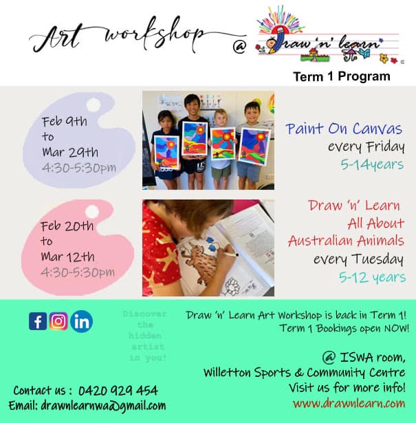 Draw 'n' Learn - 🌟 Enrolments Now Open for Term 1 2024...