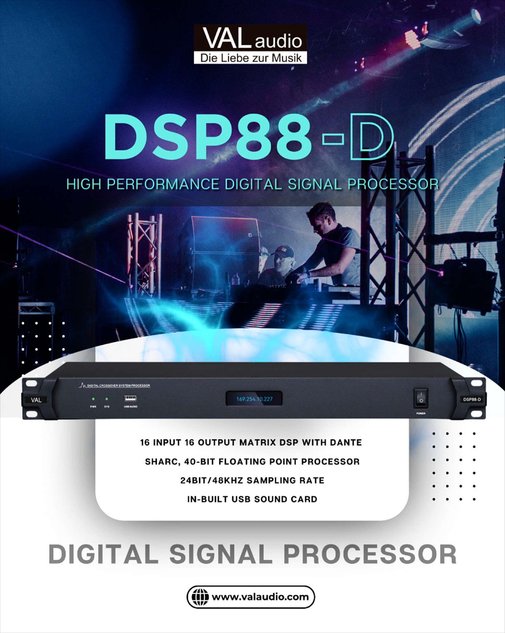VALAudio - 🚨 NEW LAUNCH ALERT 🚨 Meet the VAL Audio DSP88-D — your next ...