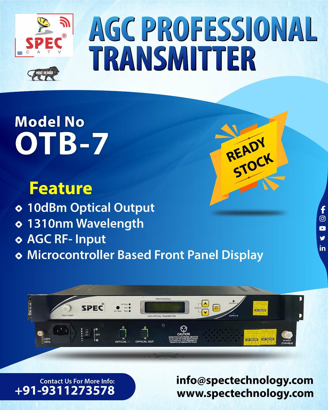 Spec AGC Professional Transmitter... - SPEC Technology Corp. | Facebook