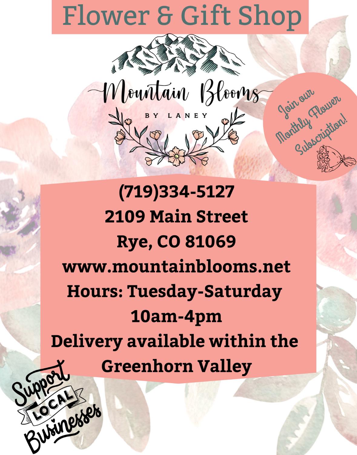 Mountain Blooms by Laney | Rye CO