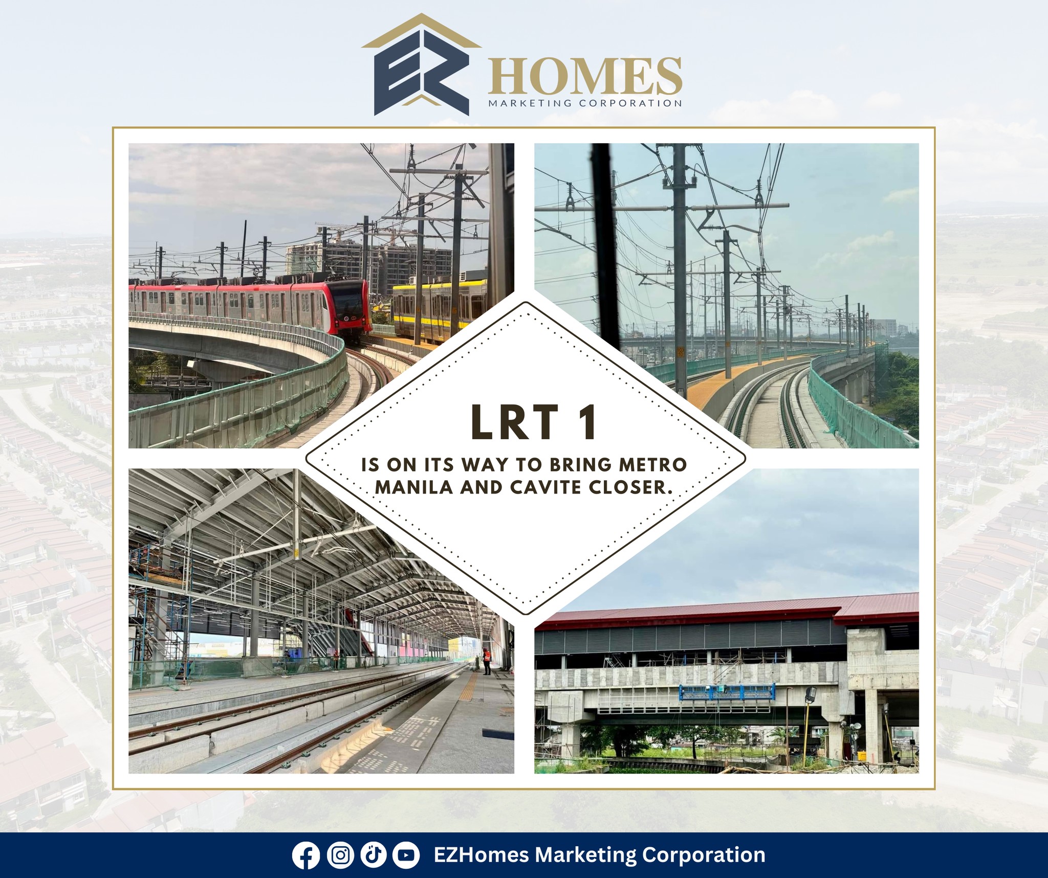 EZHomes - As of today, LRT Line 1 Extension bound to Cavite is 97% ...