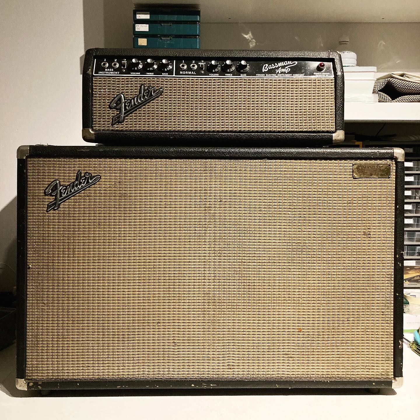 Always a joy working on these vintage @fender amps. This 60's