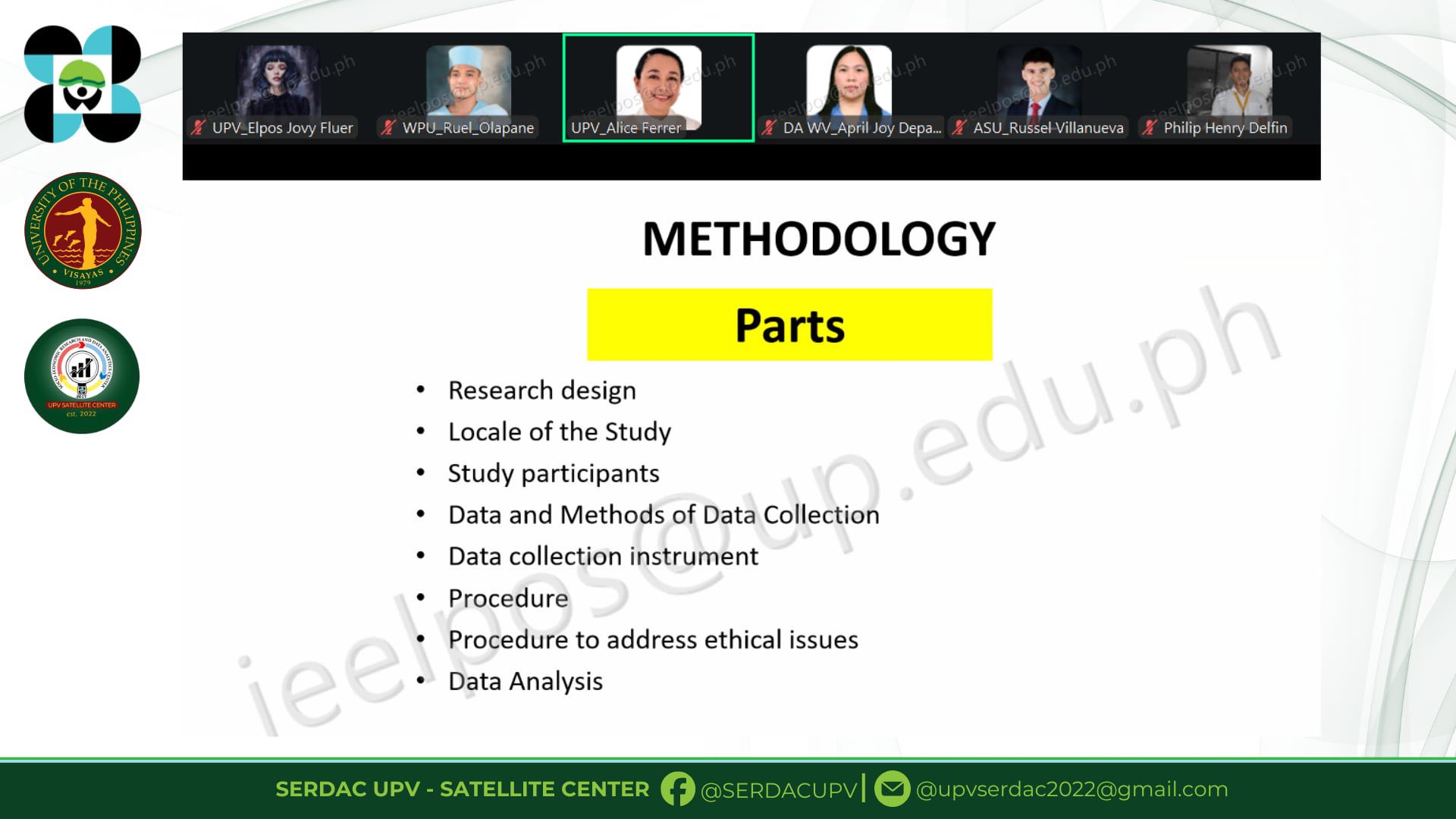 Socio-Economic Research and Data Analytics Center-UPV Satellite Center ...