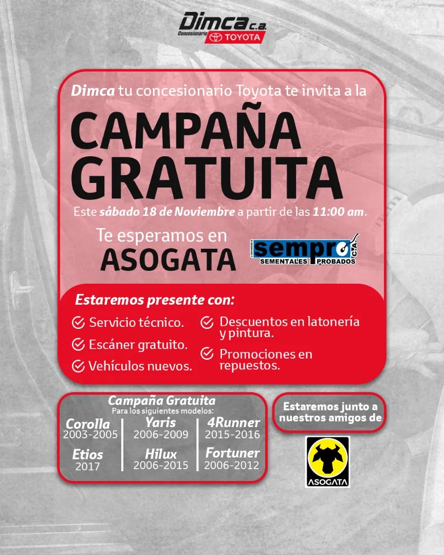 Este sábado 18 de noviembre,... - Dimca concesionario Toyota