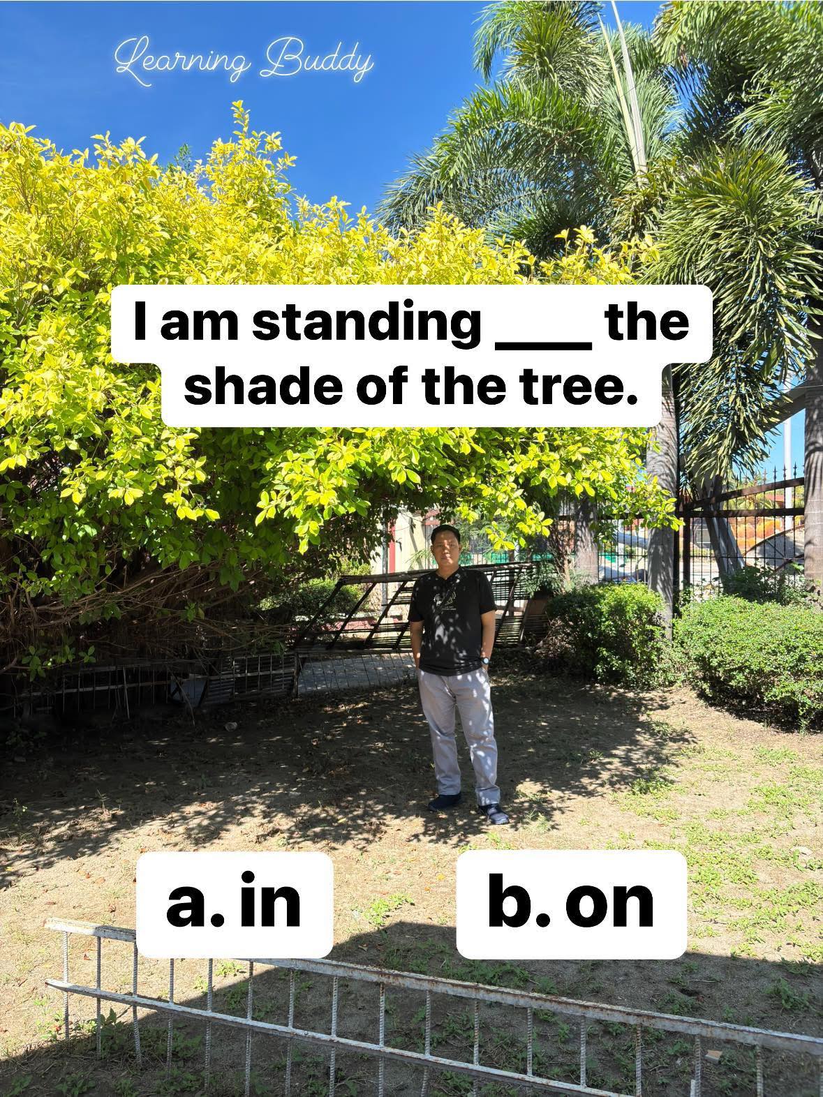 Learning Buddy - English Lesson: Prepositions in and on... | Facebook