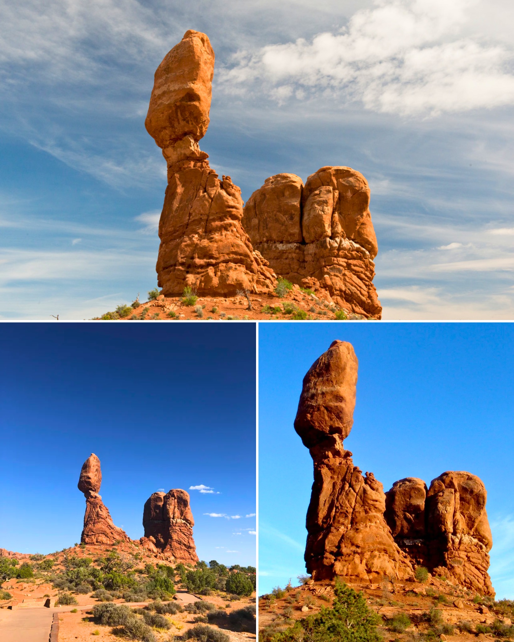 Travel - Balanced Rock in Arches National Park, Utah 🇺🇸 Balanced Rock ...