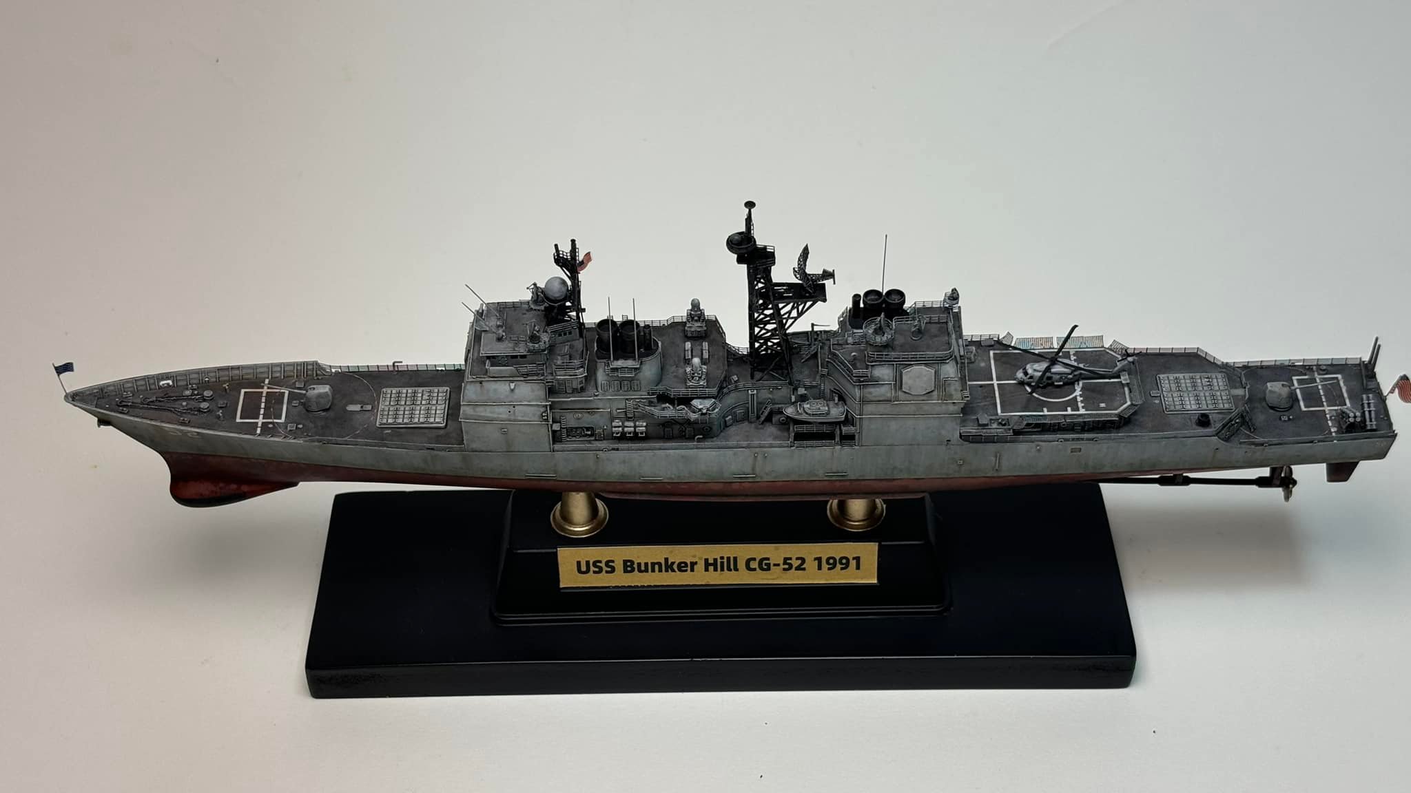 1/350 USS CG-52 BUNKER HILL 完成輯，感謝大家。 1/350 USS CG-52