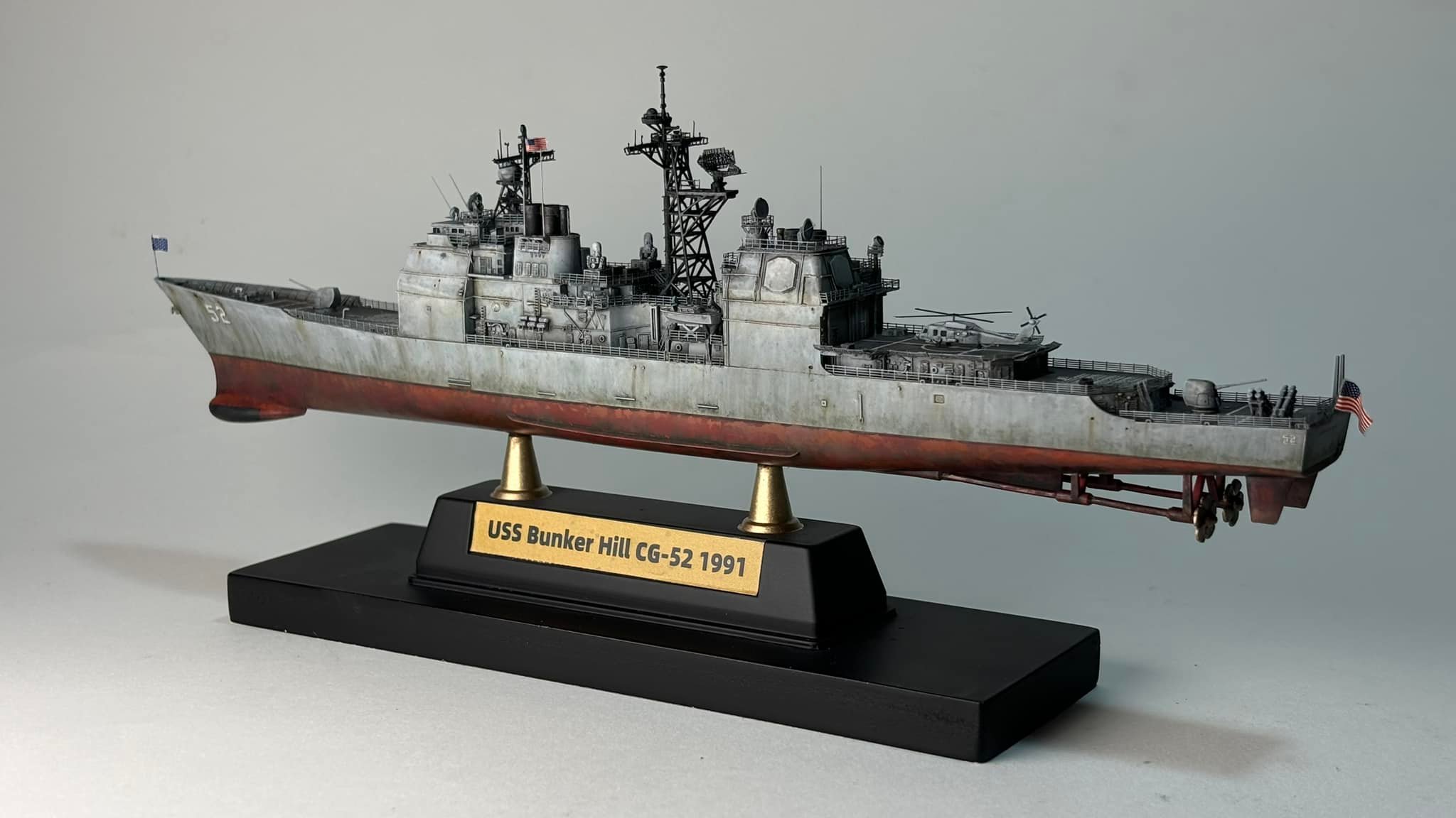 1/350 USS CG-52 BUNKER HILL 完成輯，感謝大家。 1/350 USS CG-52