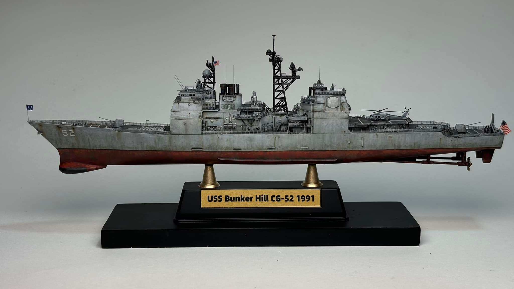 1/350 USS CG-52 BUNKER HILL 完成輯，感謝大家。 1/350 USS CG-52