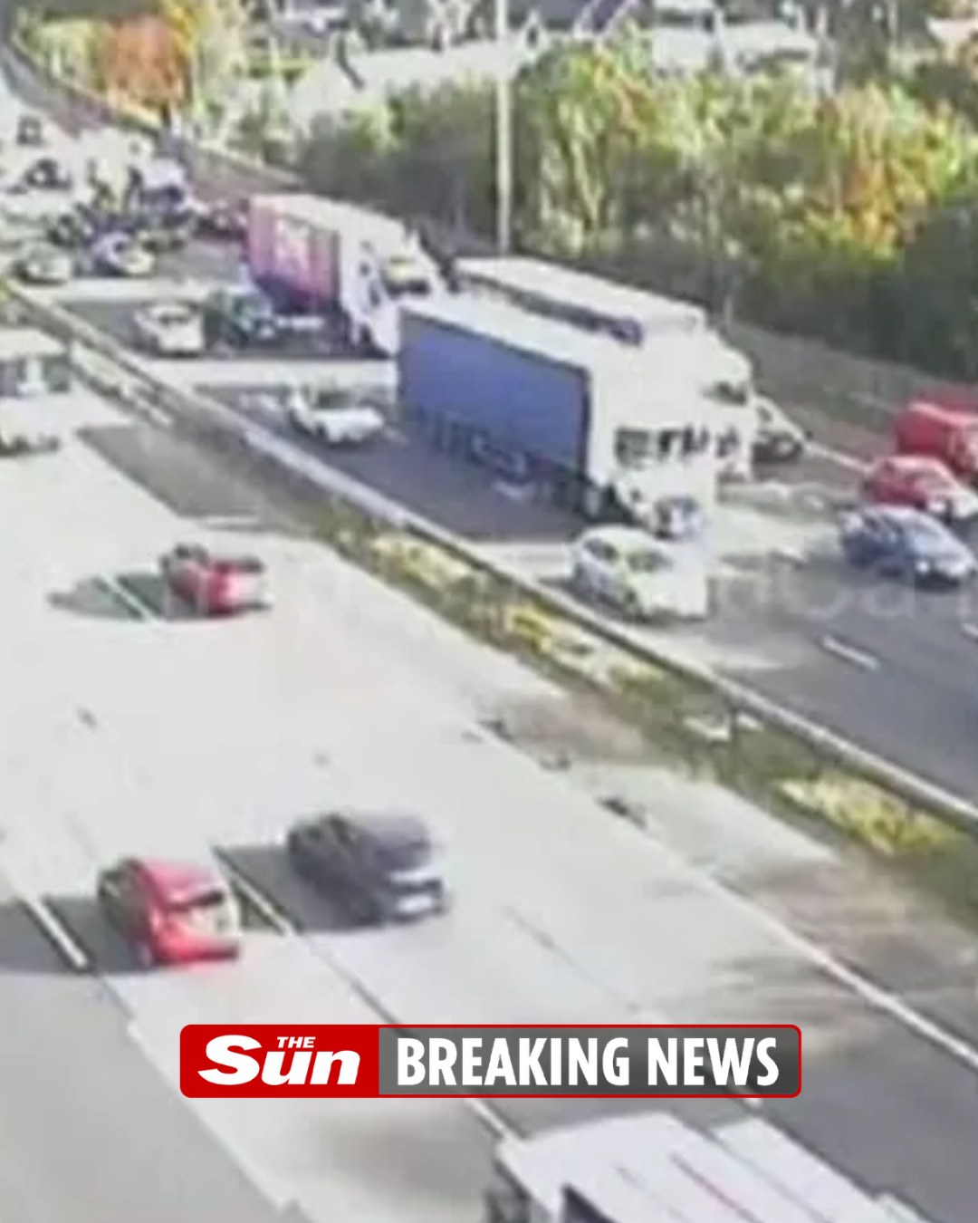 The Sun - Major motorway closed after horror crash | Facebook
