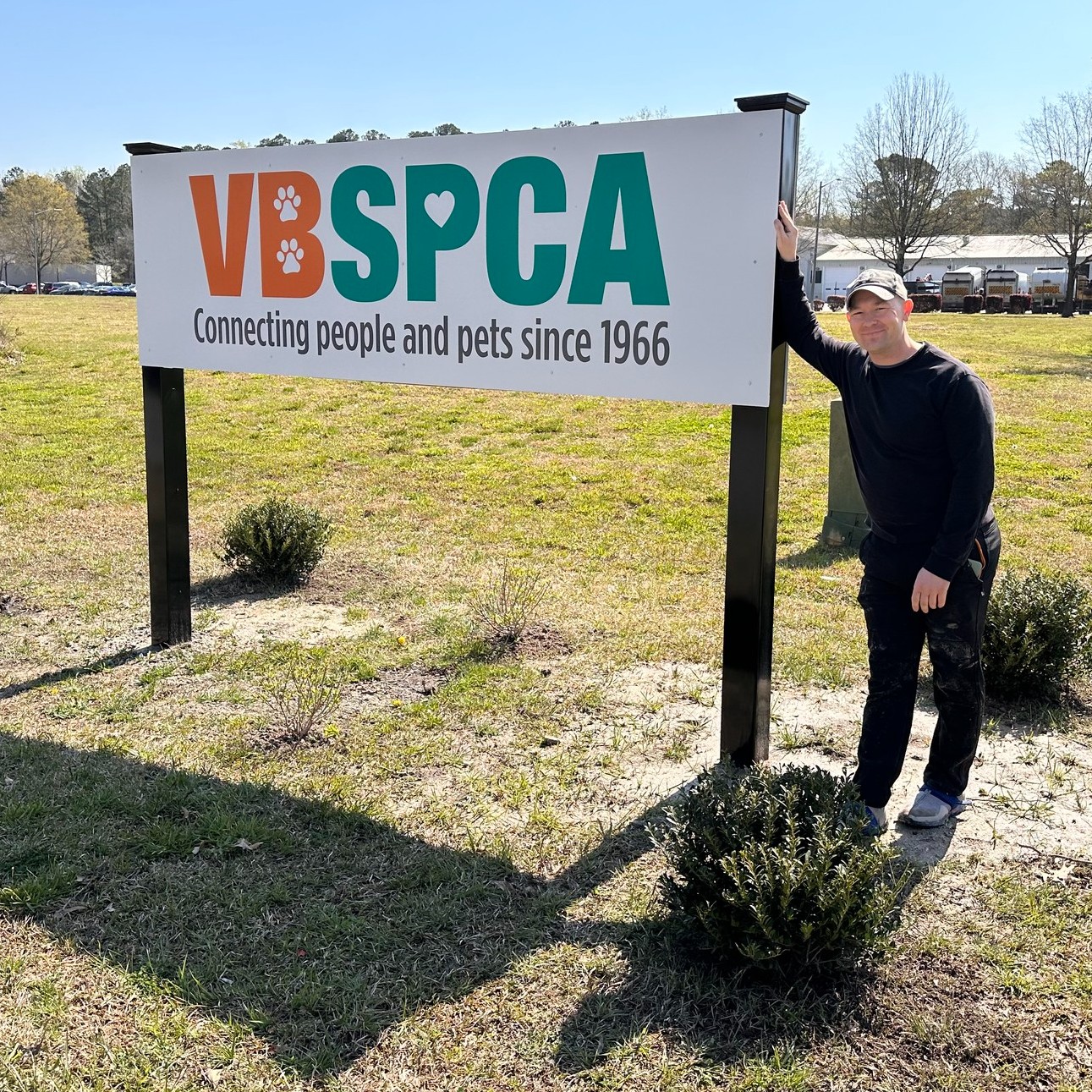 The entrance to the VBSPCA is... - Virginia Beach SPCA