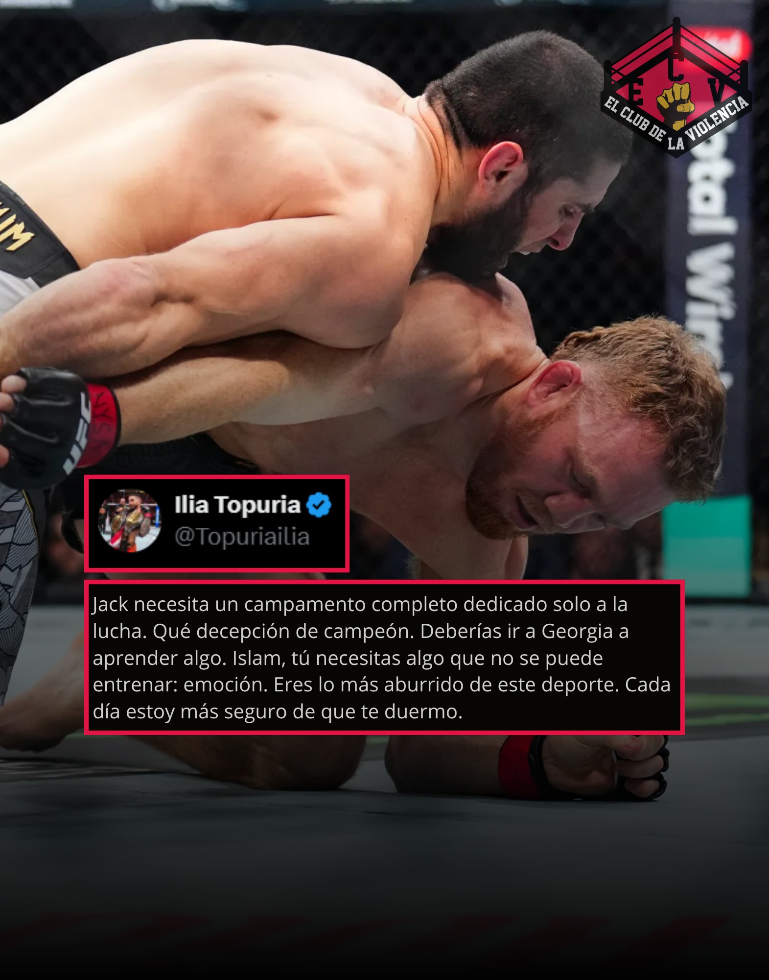 ️A través de X 📲, Ilia Topuria... - El Club de la Violencia | Facebook
