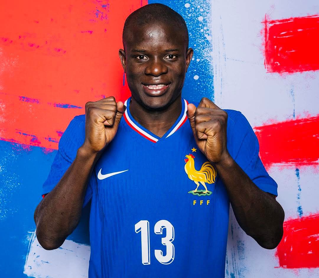 T-shirt - Equipe de France de Football - N'Golo Kanté - Bleu - Manches courtes - Enfant