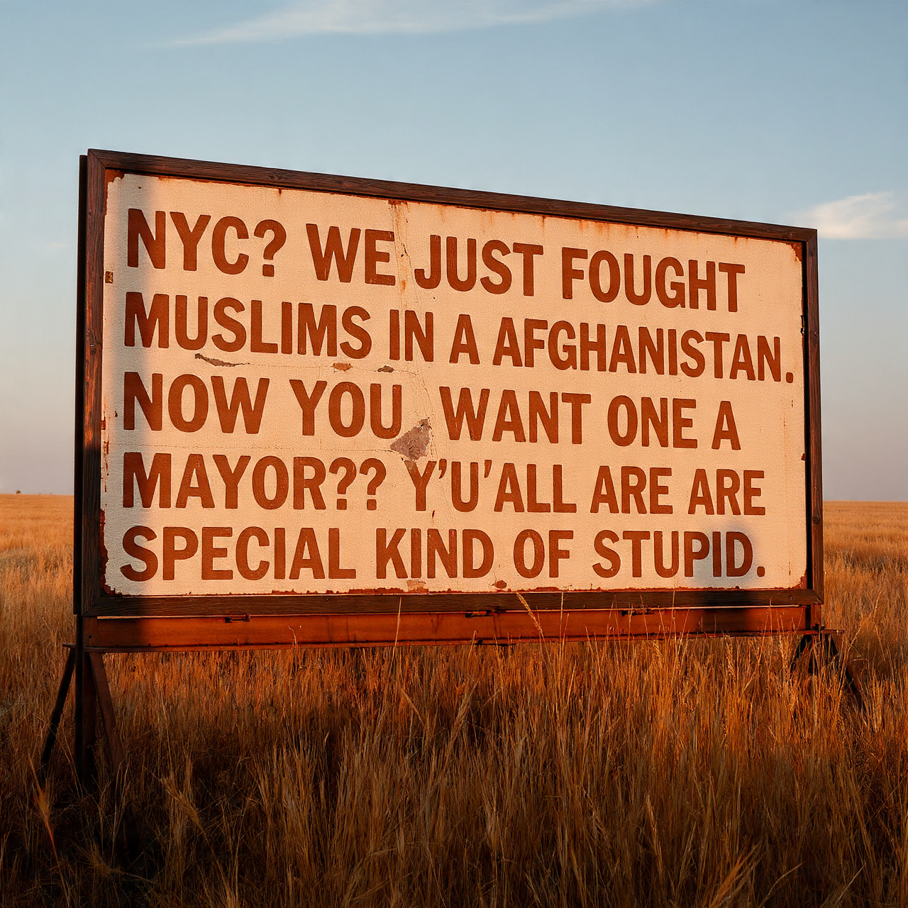 True - We fought a war in Afghanistan. We lost thousands of lives. And ...