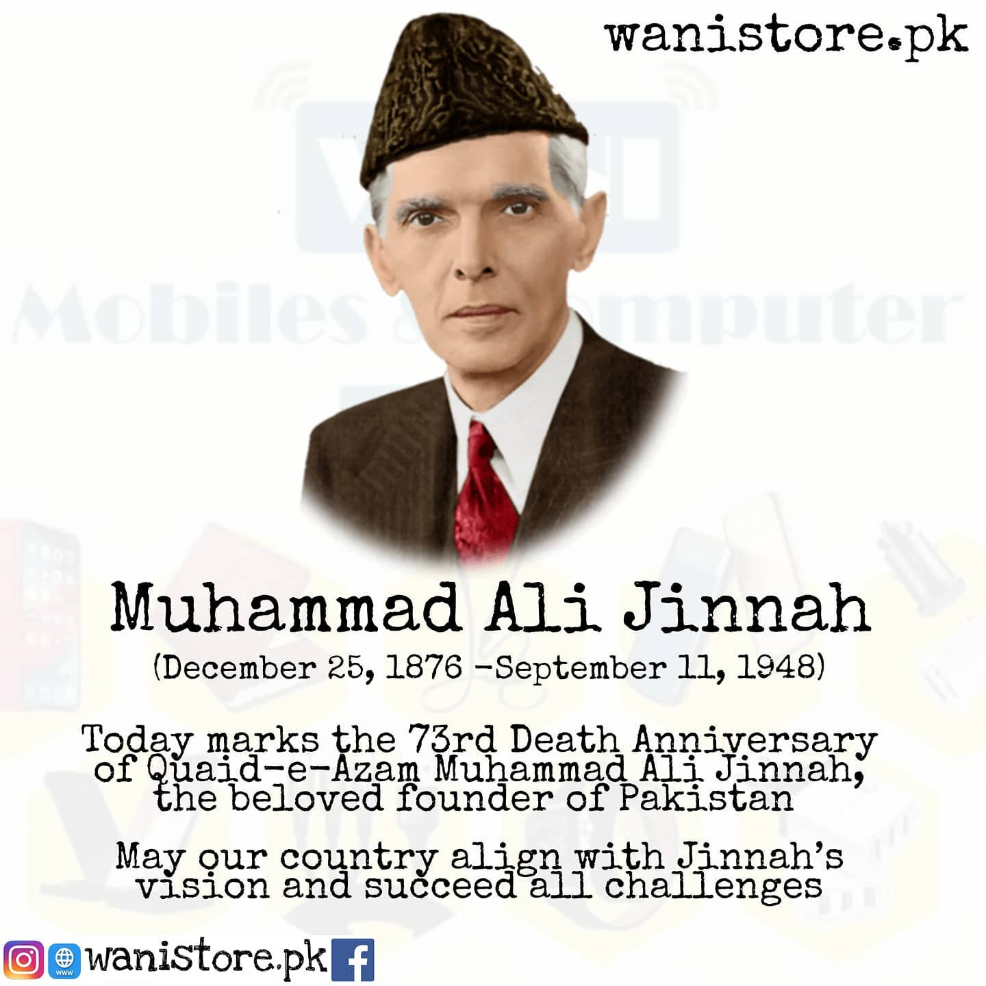 Wani Mobile & Computers - Today marks the 73rd Death Anniversary of ...