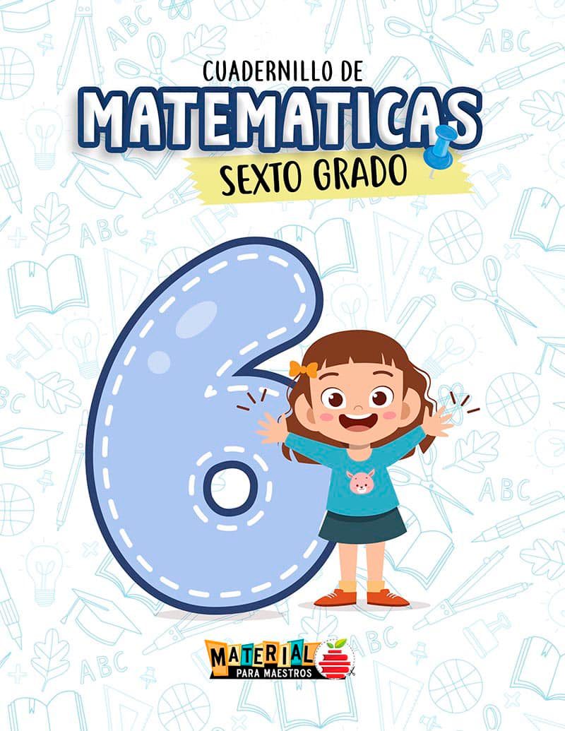 SEXTO GRADO - MATERIAL GRATIS | Cuadernillo matemático con una gran