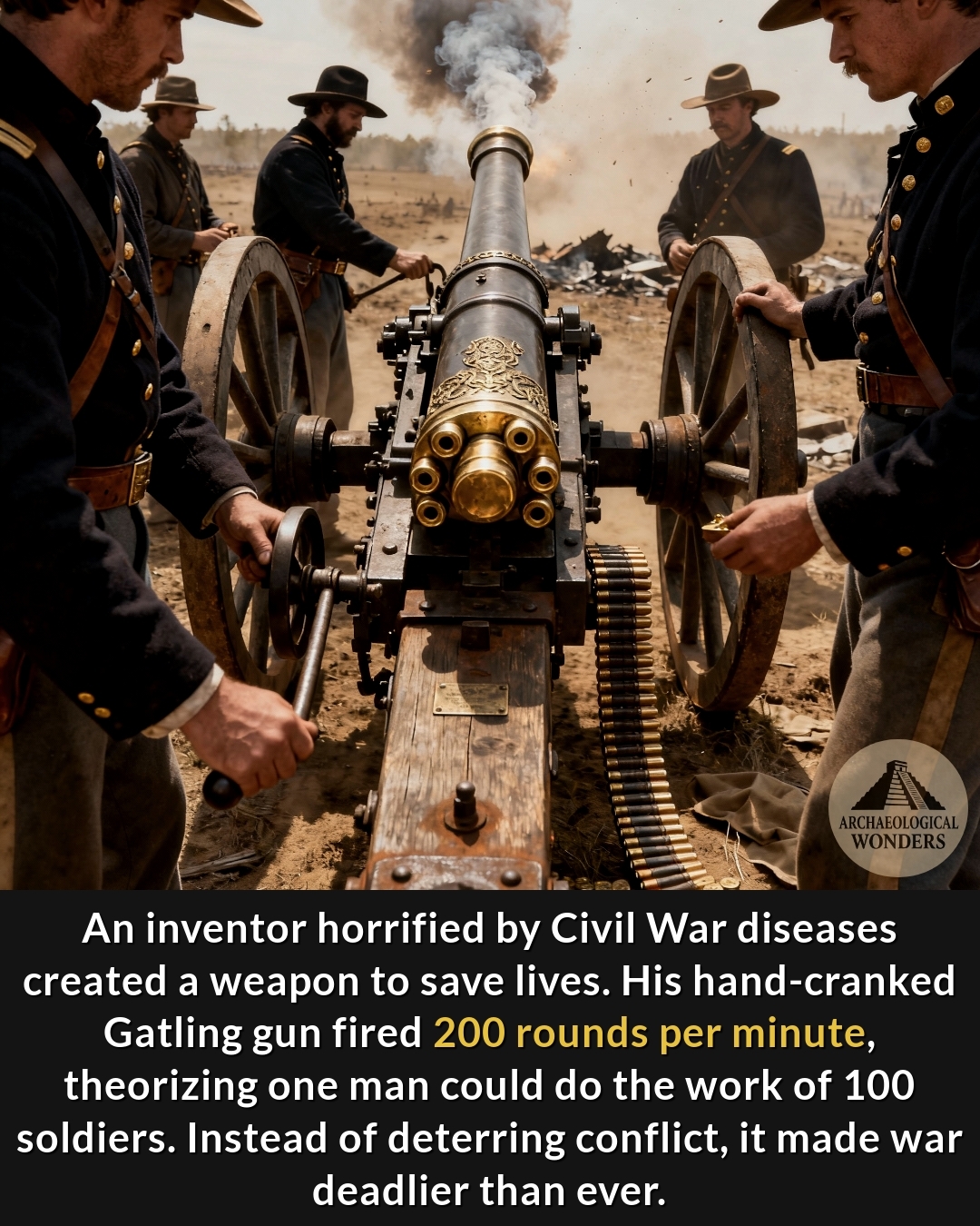 Archaeological - The machine gun was invented not by a warmonger, but ...