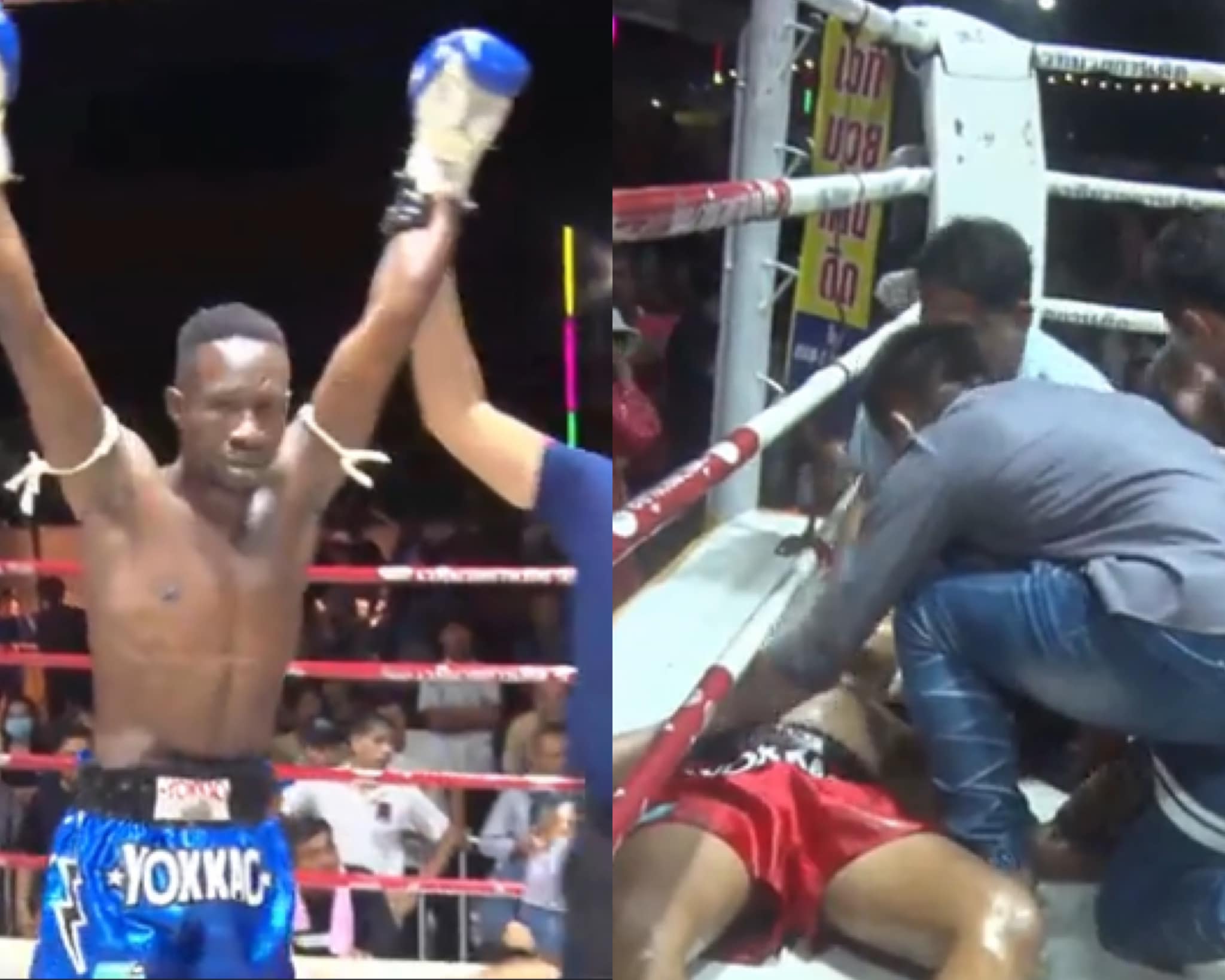 The Muay Thai - เพชรอู่ทอง แพ้น็อคฝรั่งยก1 ที่สุราษฎร์ธานี... | Facebook