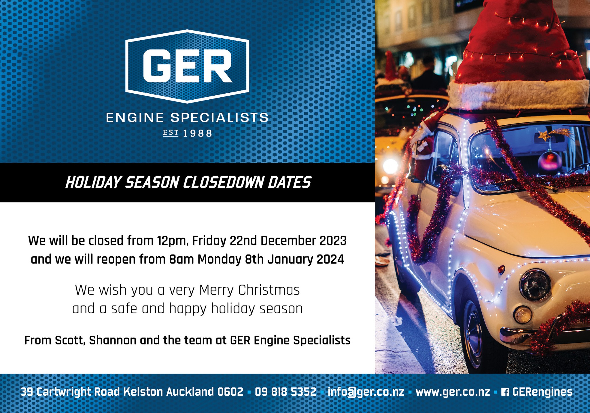 GER Engine Specialists | Auckland