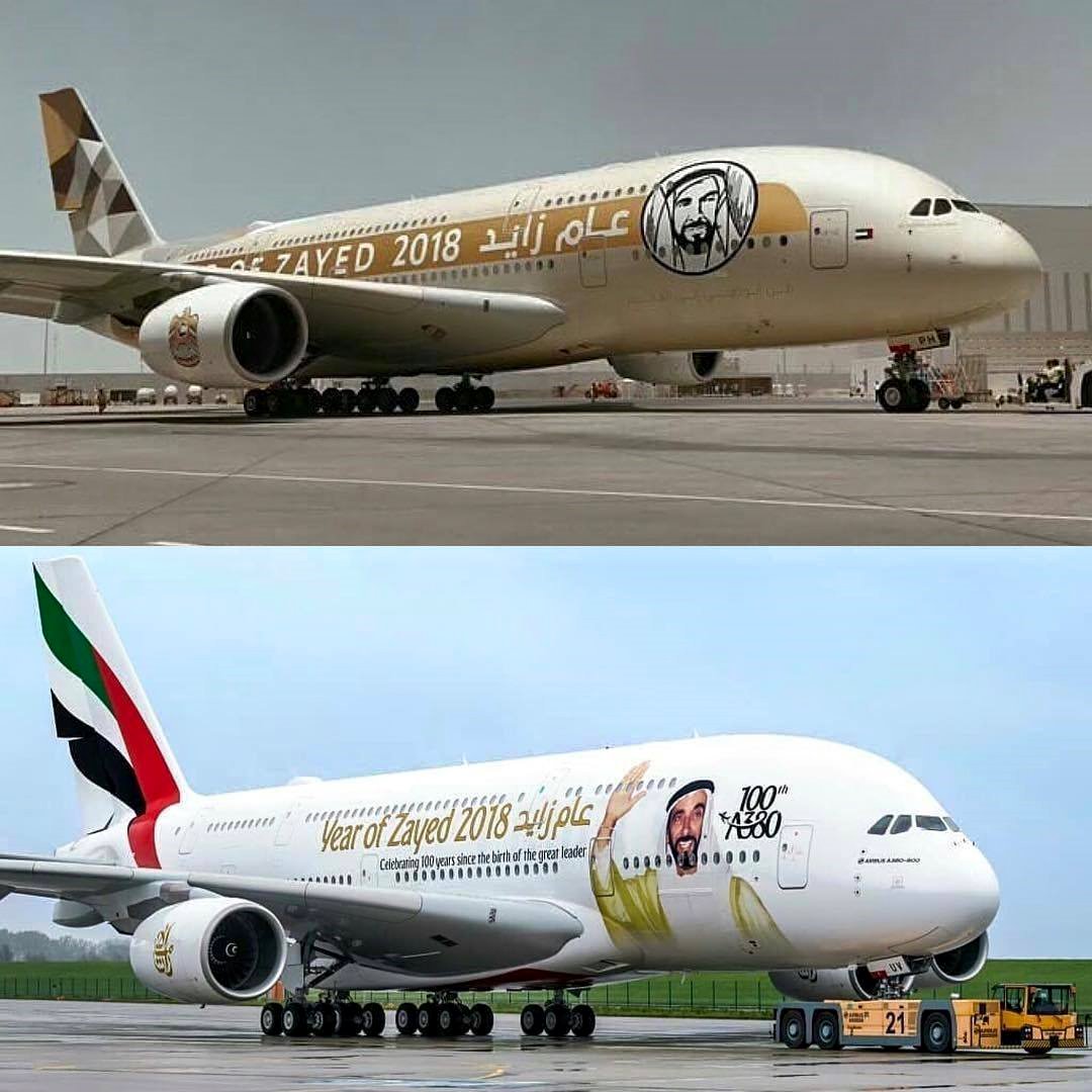 Throwback, here's the Emirates Airbus A380 wearing the Year of