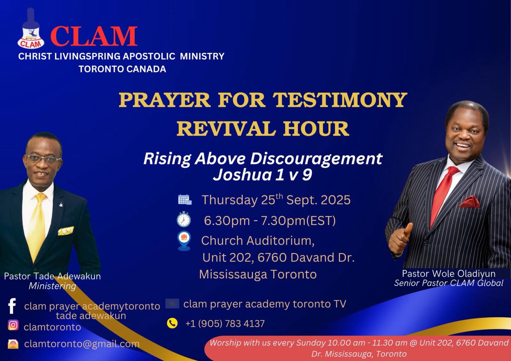 CLAM Prayer Academy Toronto