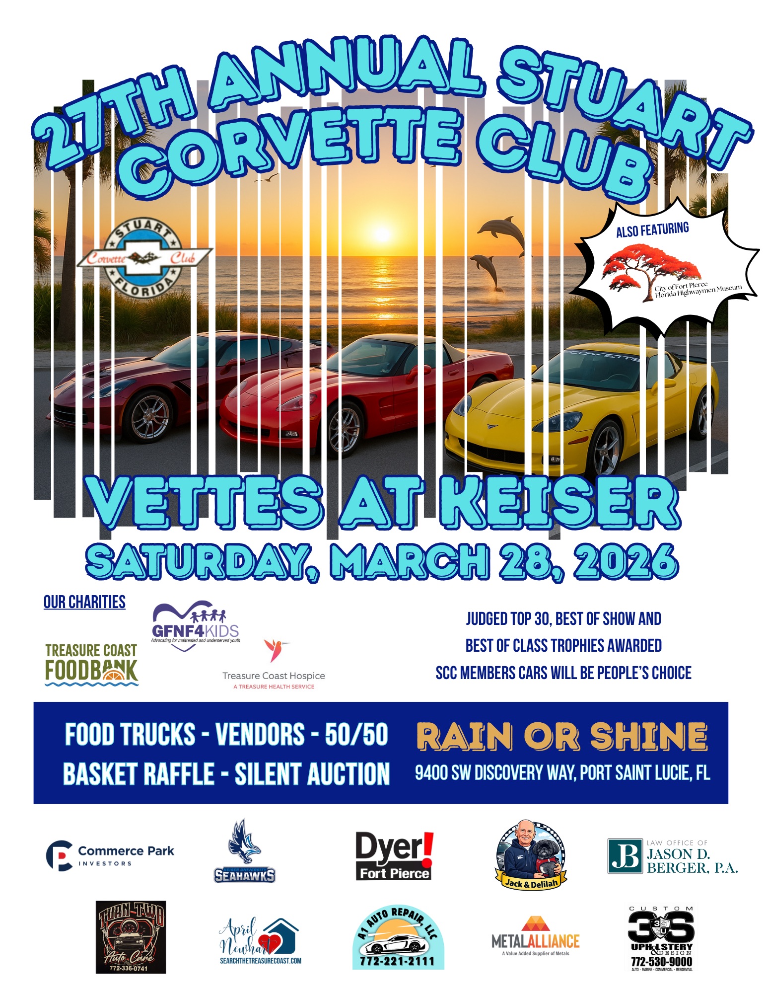 Vettes at Keiser - 27th Annual Stuart Corvette Club Charity Show